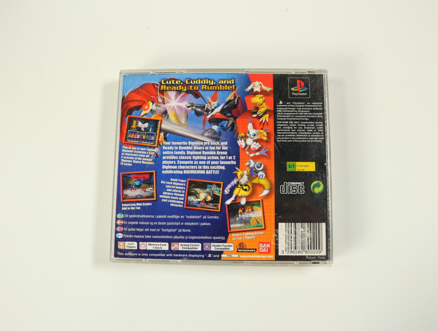 PlayStation 1 - Digimon Rumble Arena - productfoto 2