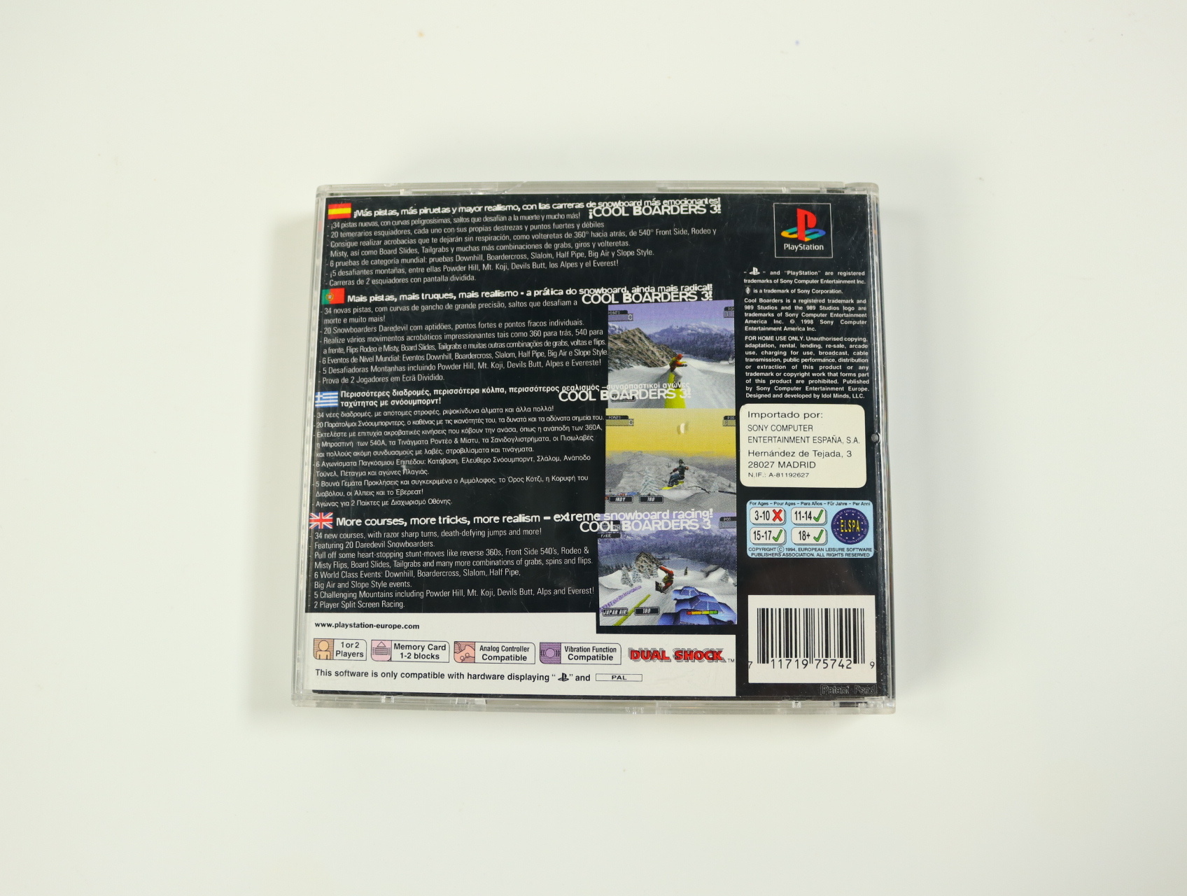 PlayStation 1 - Cool Boarders 3 - productfoto 2