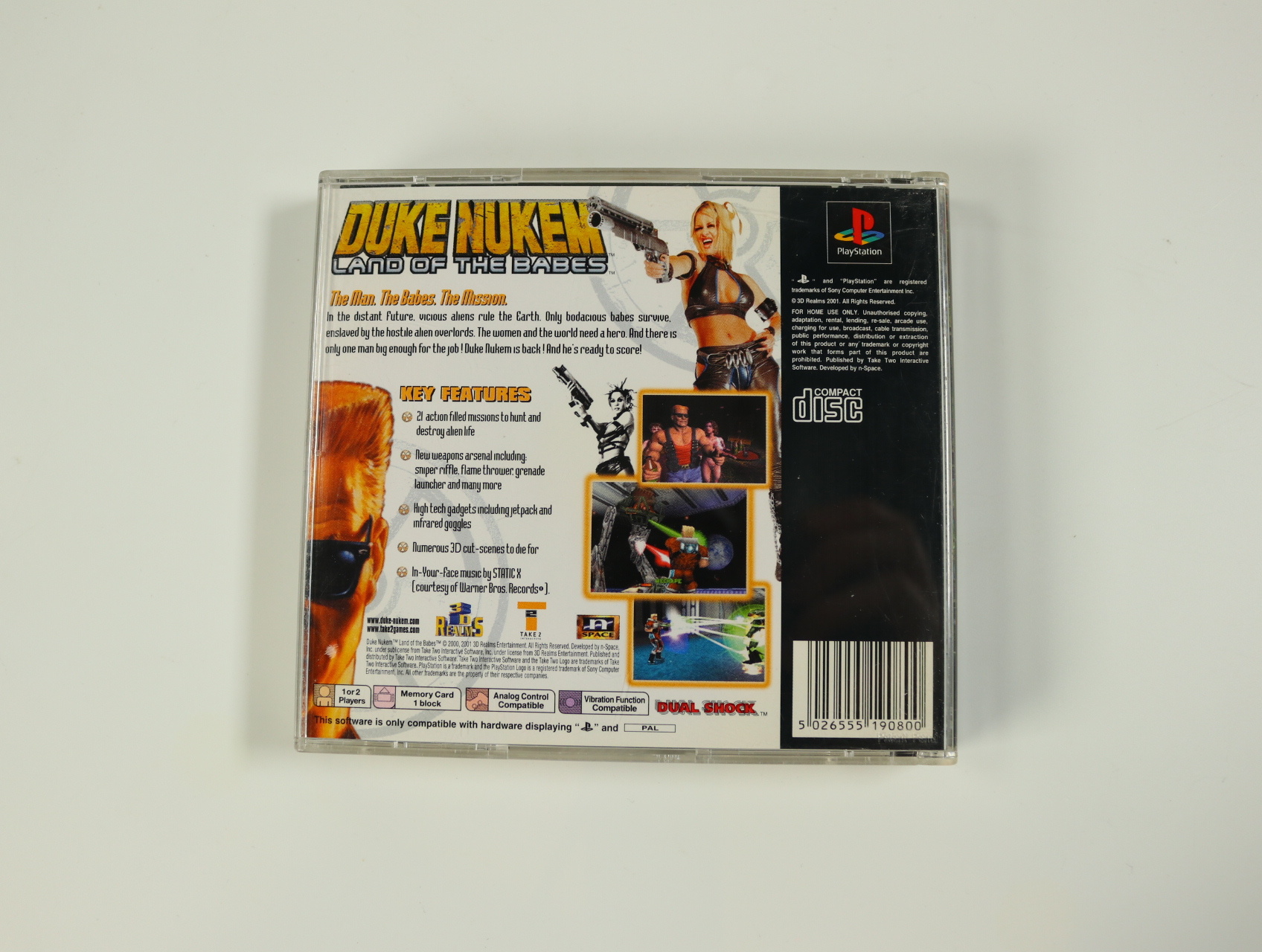 PlayStation 1 - Duke Nukem [No Manual] - productfoto 2