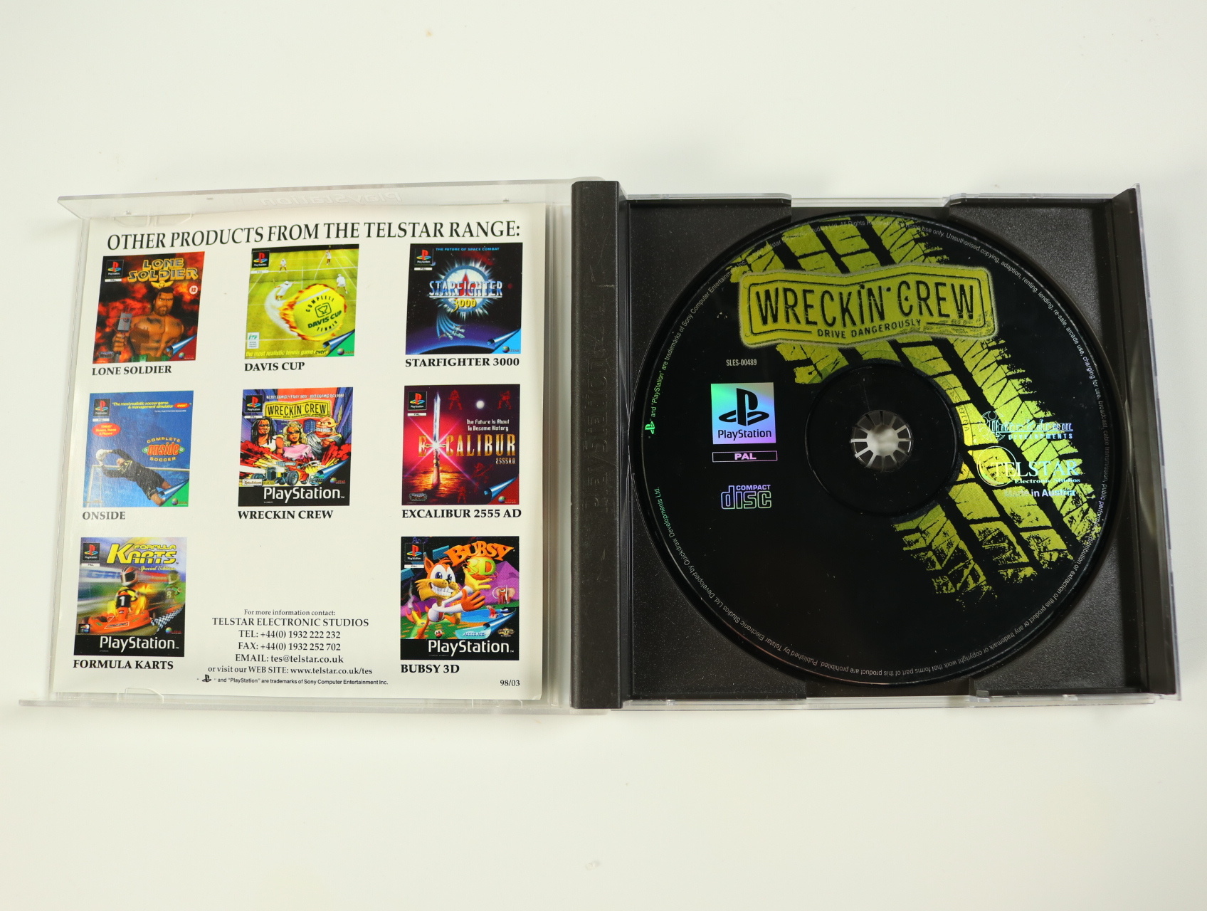 PlayStation 1 - Wreckin Crew: Drive Dangerously - productfoto 3