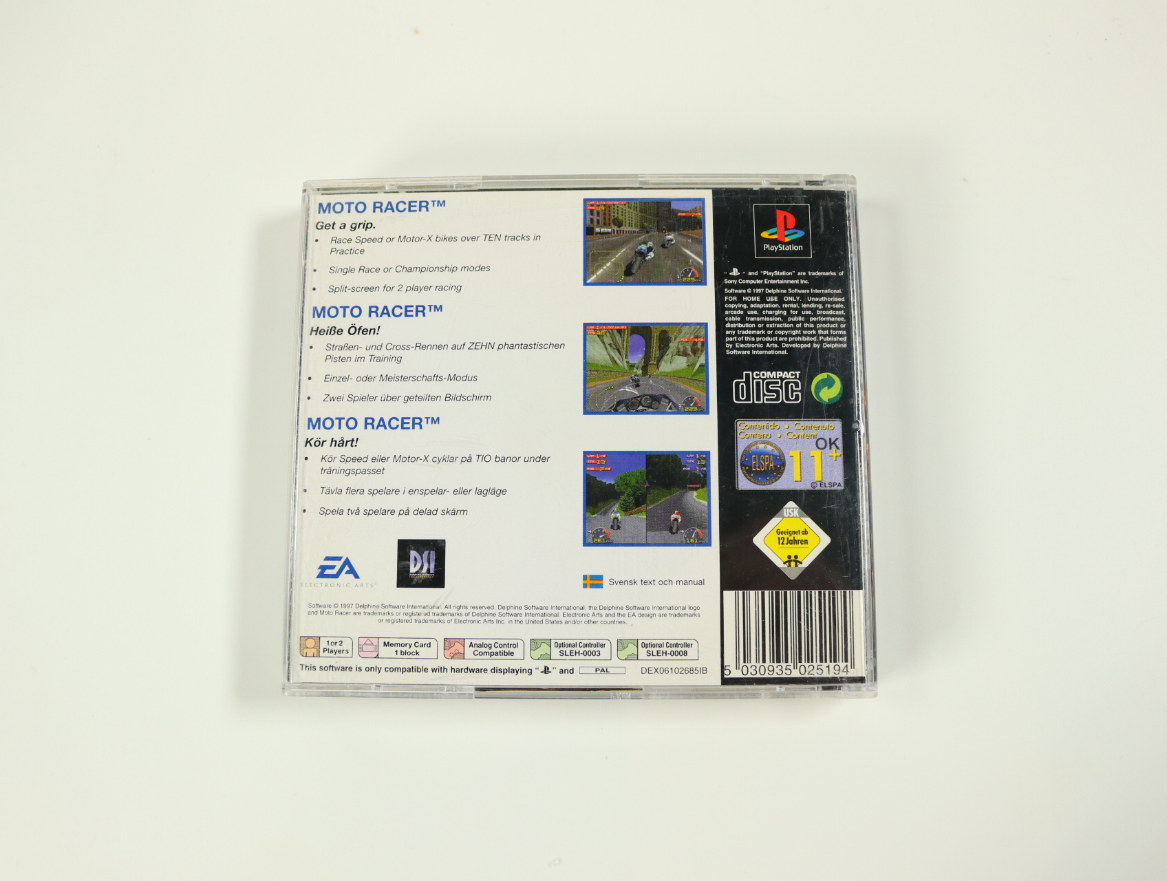 PlayStation 1 - Moto Racer [Classics] - productfoto 2