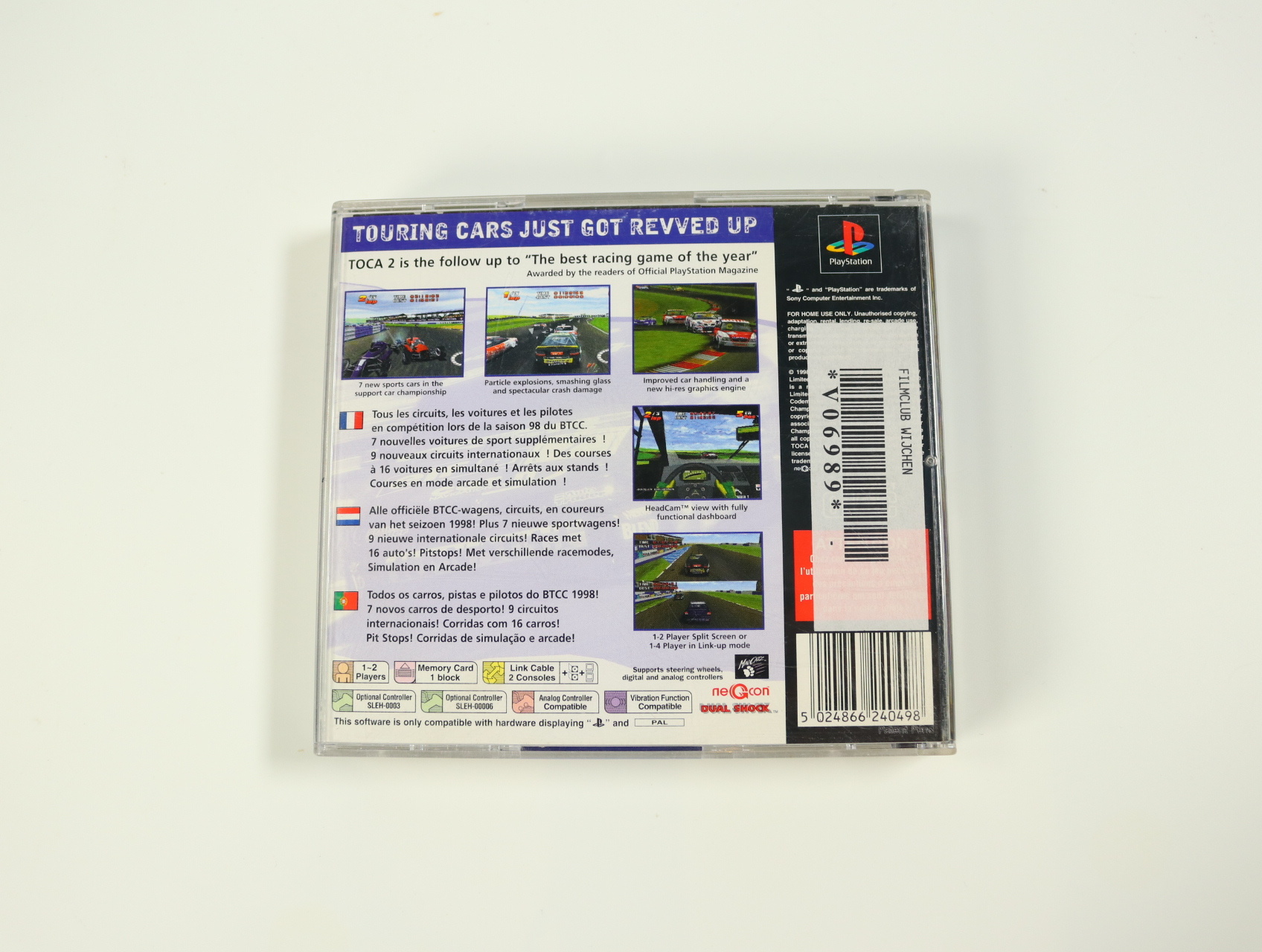 PlayStation 1 - TOCA 2 Touring Cars - productfoto 2
