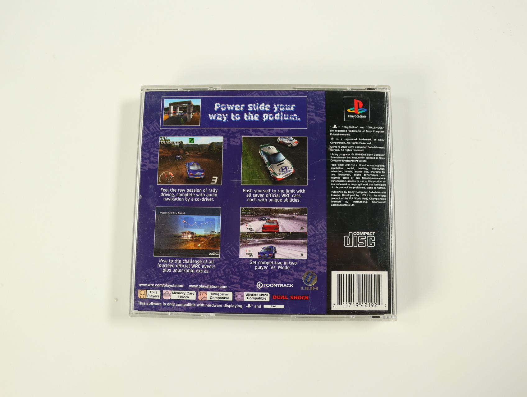 Playstation 1 - WRC Arcade [Geen Hoesje] - Unique Development Studios - productfoto 2