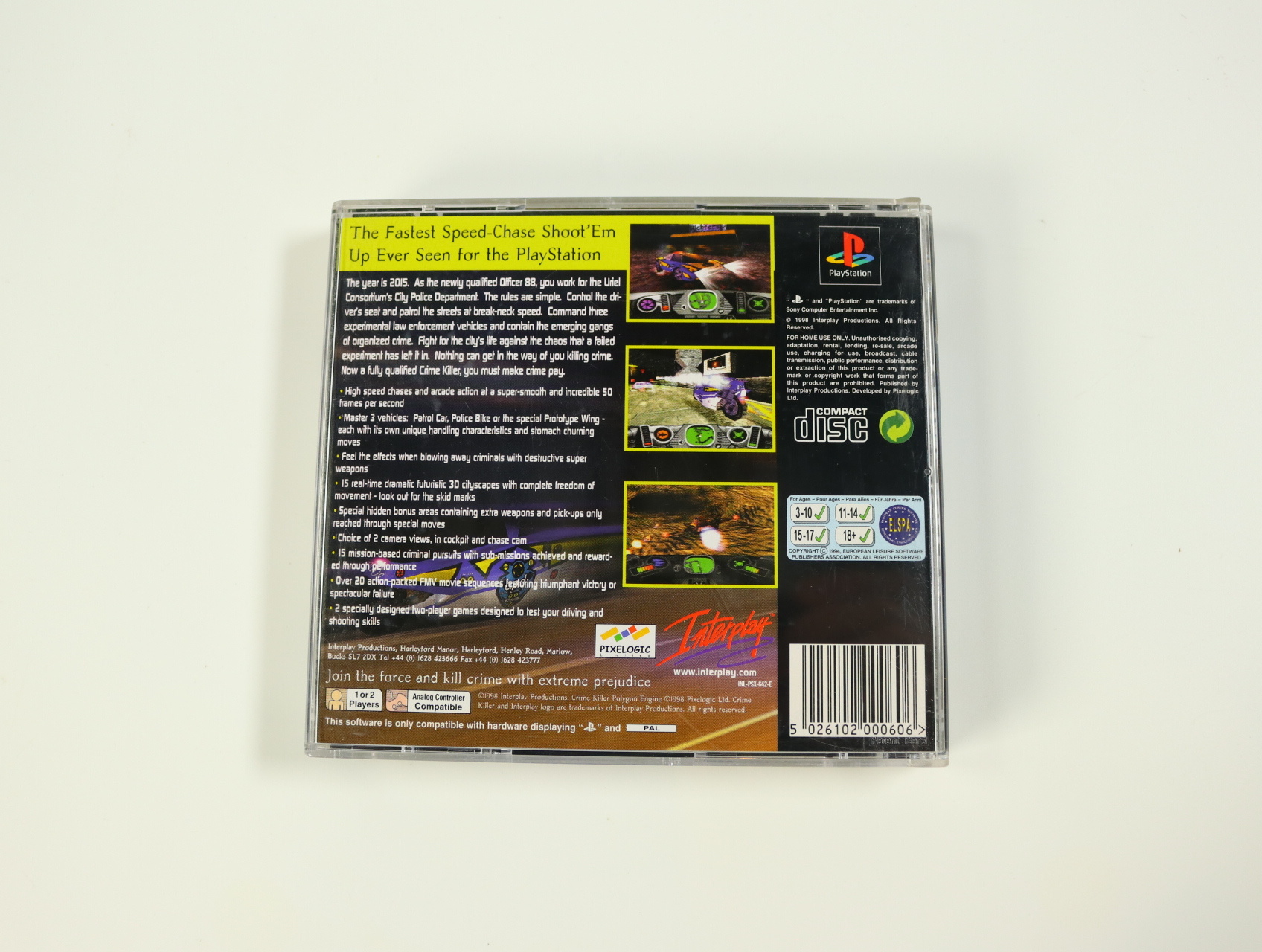 PlayStation 1 - Crime Killer #1 - productfoto 2