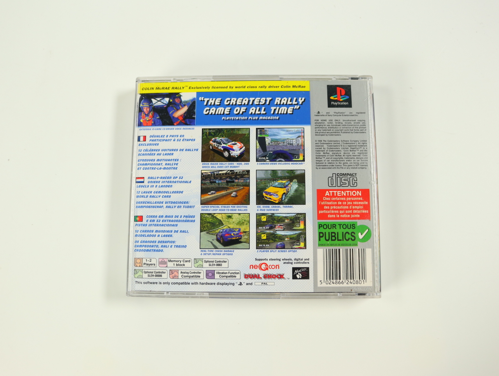PlayStation 1 - Colin McRae Rally [Platinum] - productfoto 2