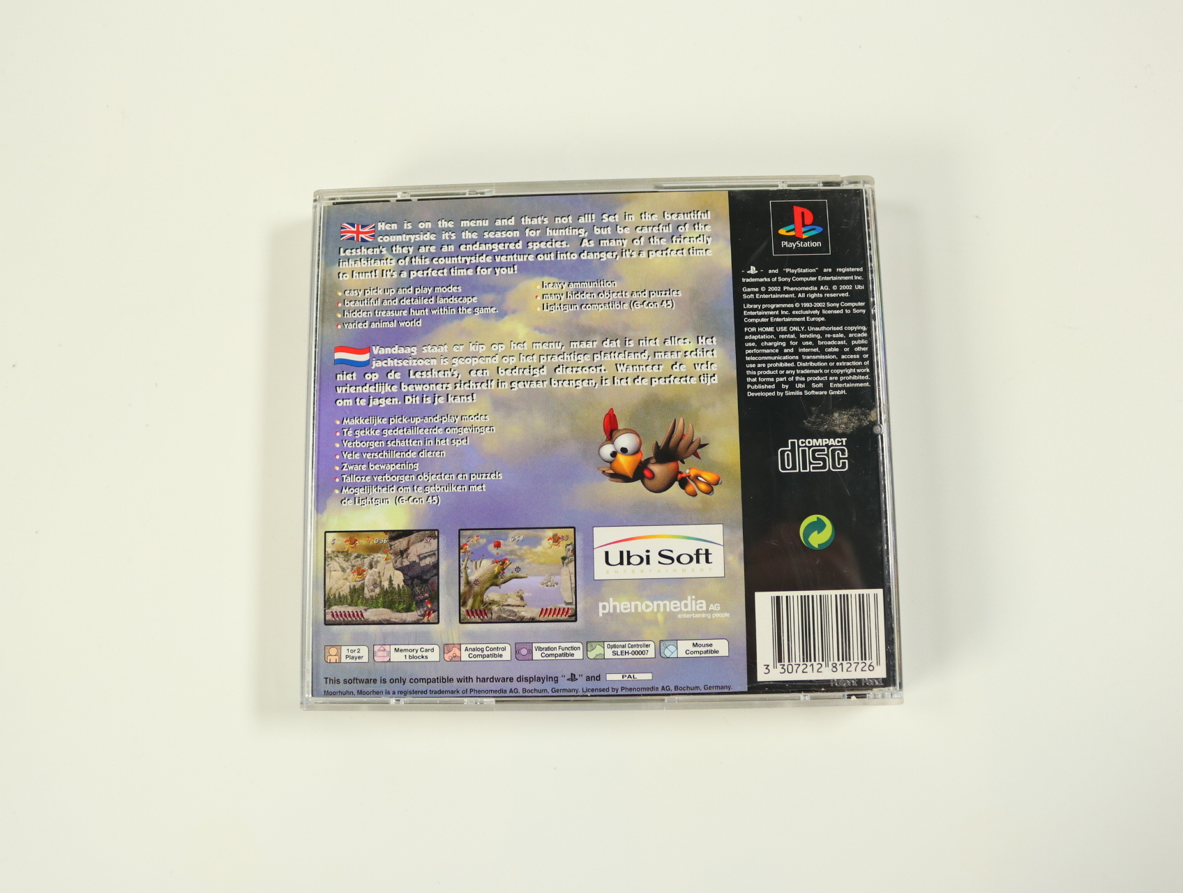 PlayStation 1 - Moorhen 3: Chicken Chase - productfoto 2