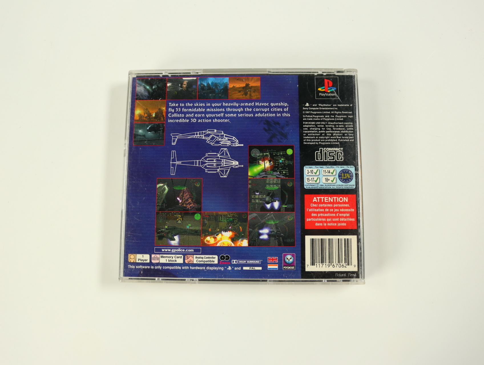 PlayStation 1 - G-Police - productfoto 2
