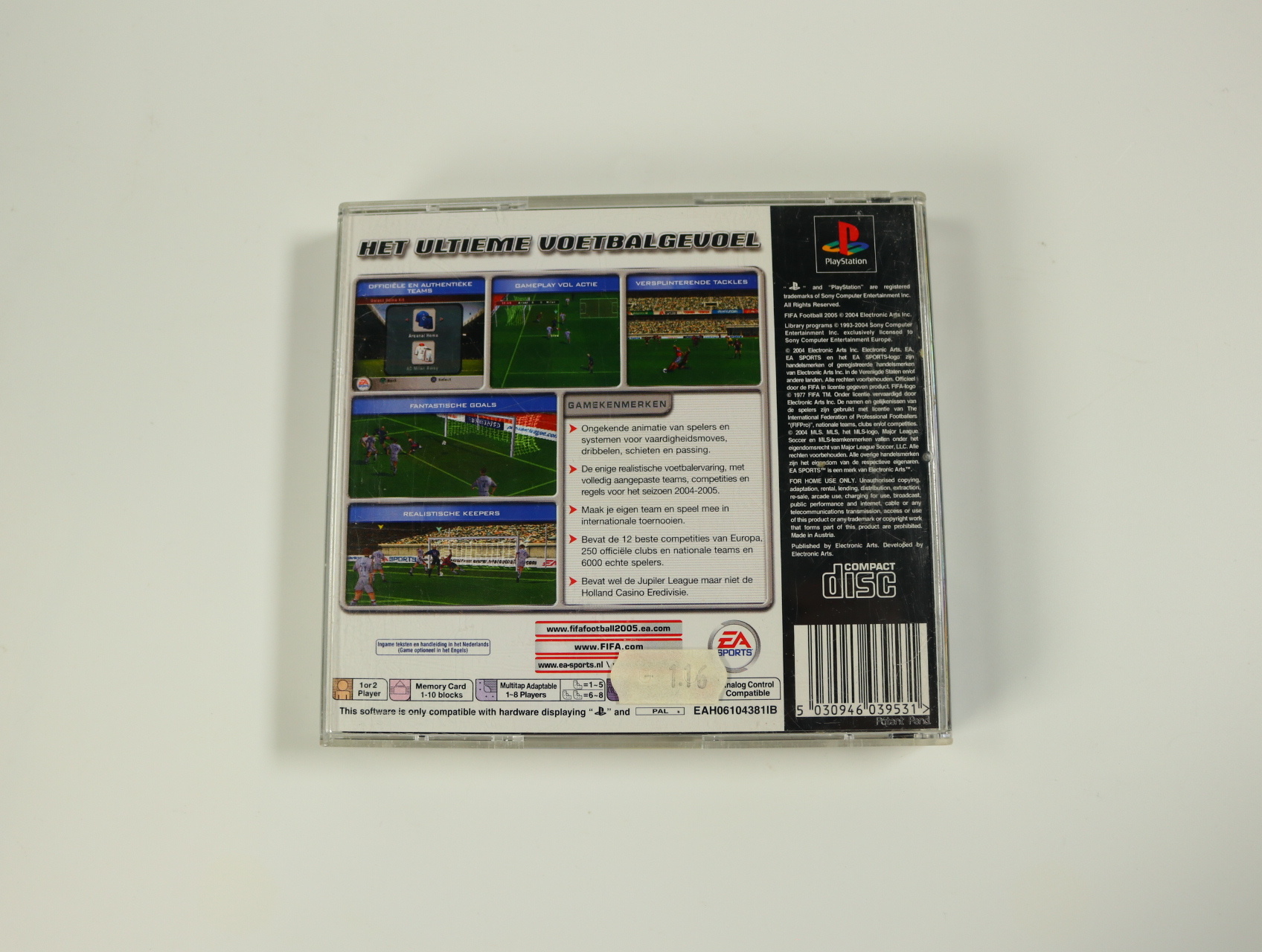 PlayStation 1 - FIFA Football 2005 - productfoto 2