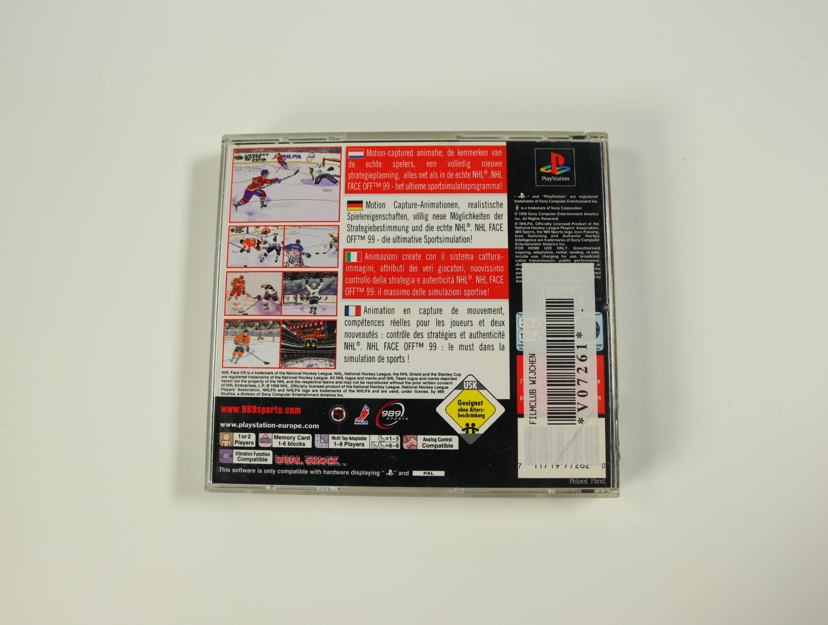 PlayStation 1 - NHL FaceOff 99 - productfoto 2