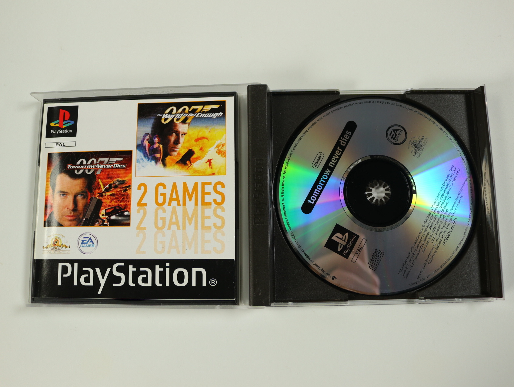 PlayStation 1 - 007: Tomorrow Never Dies & The World Is Not Enough - productfoto 3
