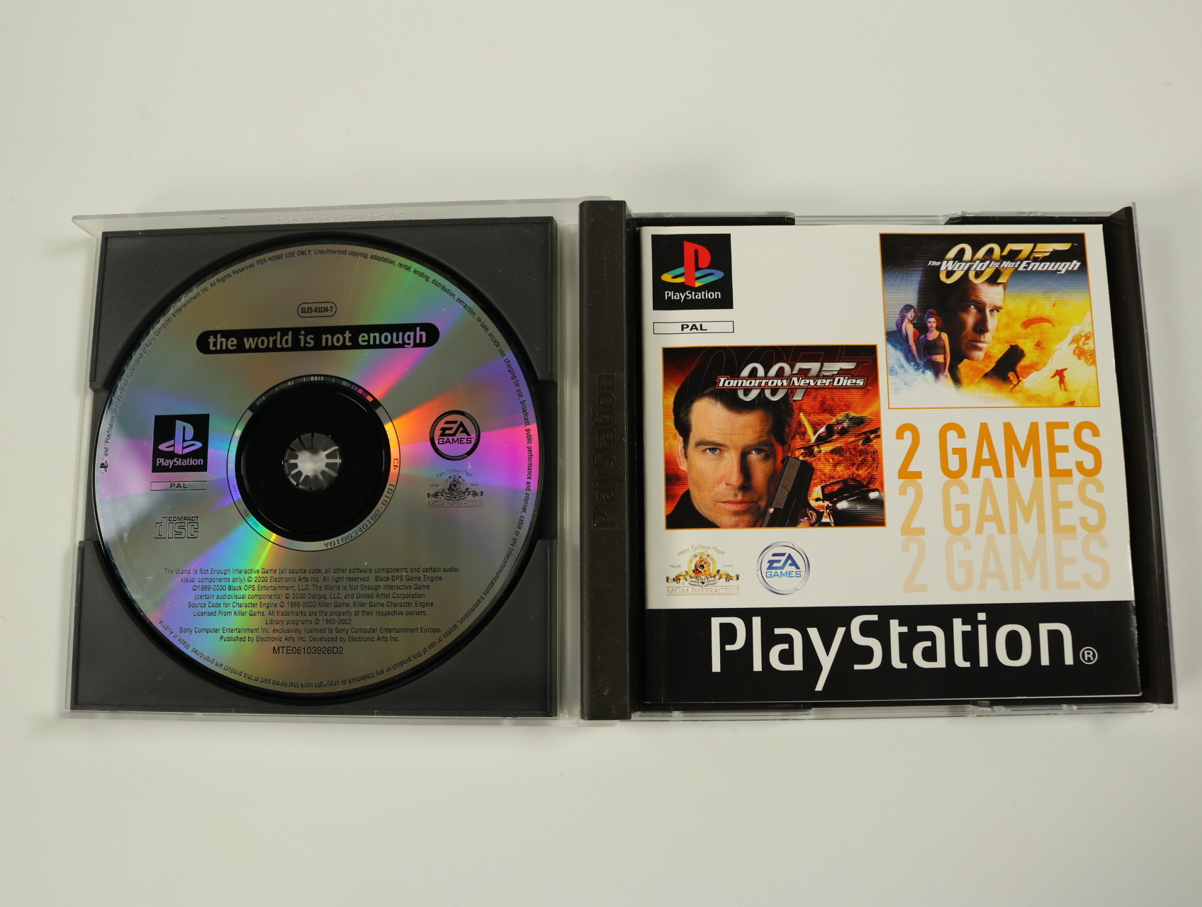 PlayStation 1 - 007: Tomorrow Never Dies & The World Is Not Enough - productfoto 5