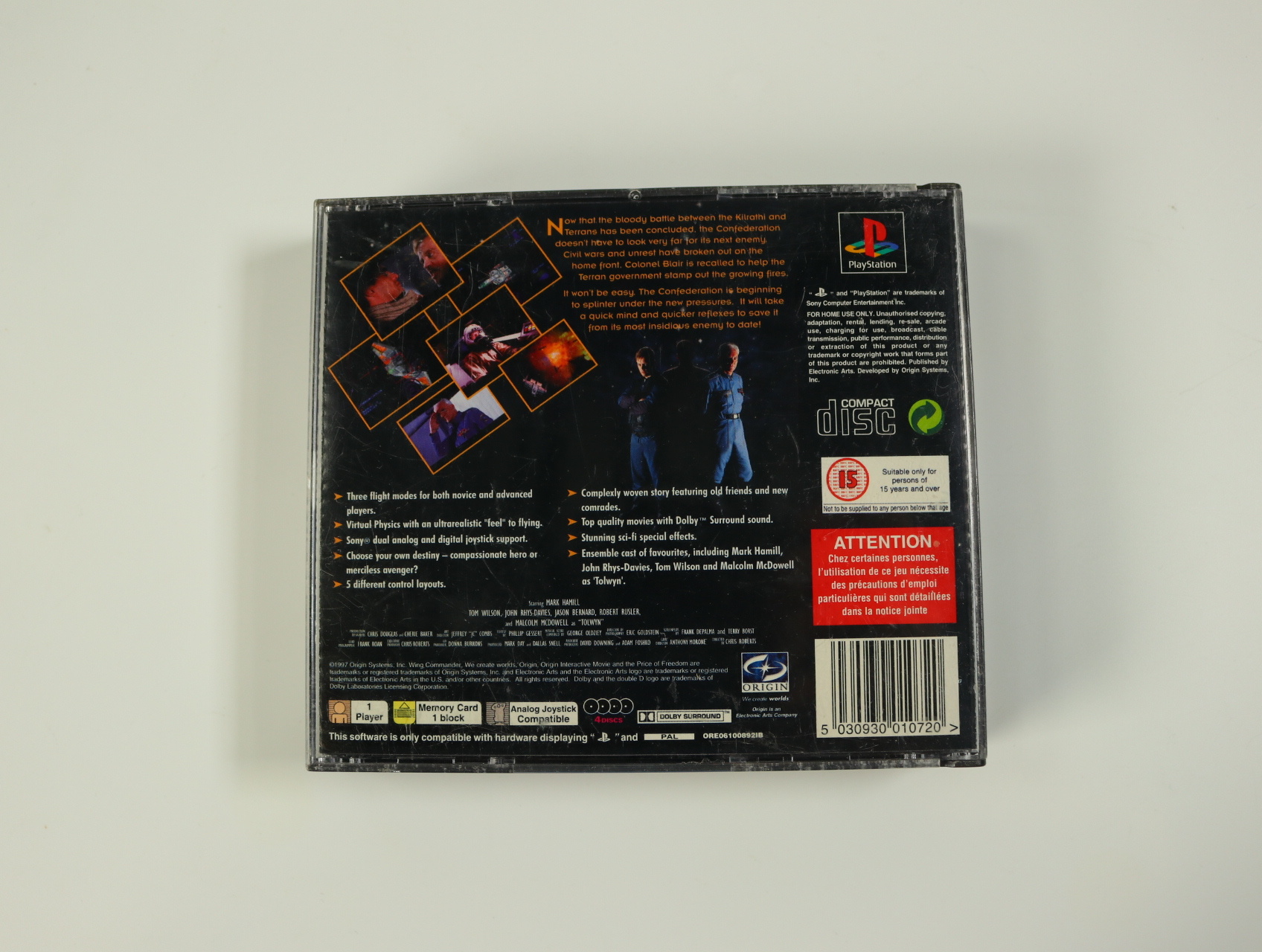 PlayStation 1 - Wing Commander IV - The Price of Freedom - Origin Systems - productfoto 2