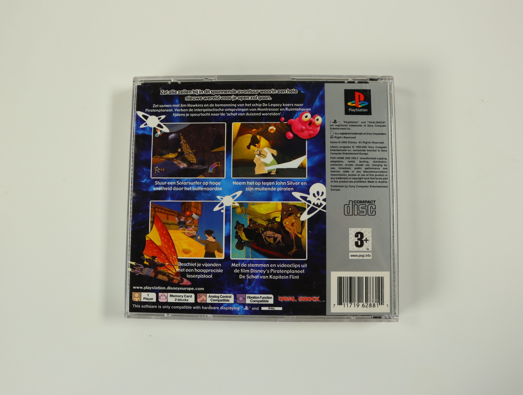 PlayStation 1 - Piraten Planeet De Schat Van Kapitein Flint / Disney's Treasure Planet [P… - productfoto 2