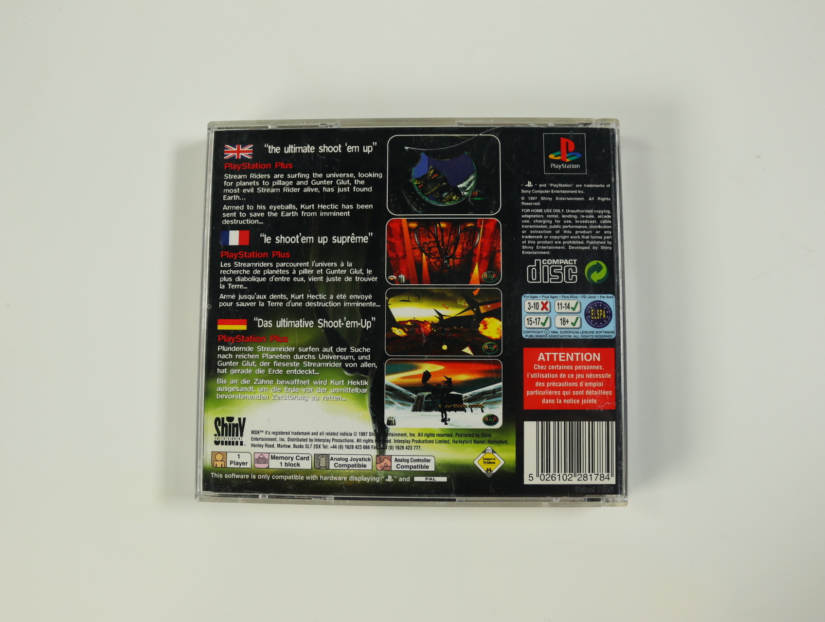 PlayStation 1 - MDK - productfoto 2