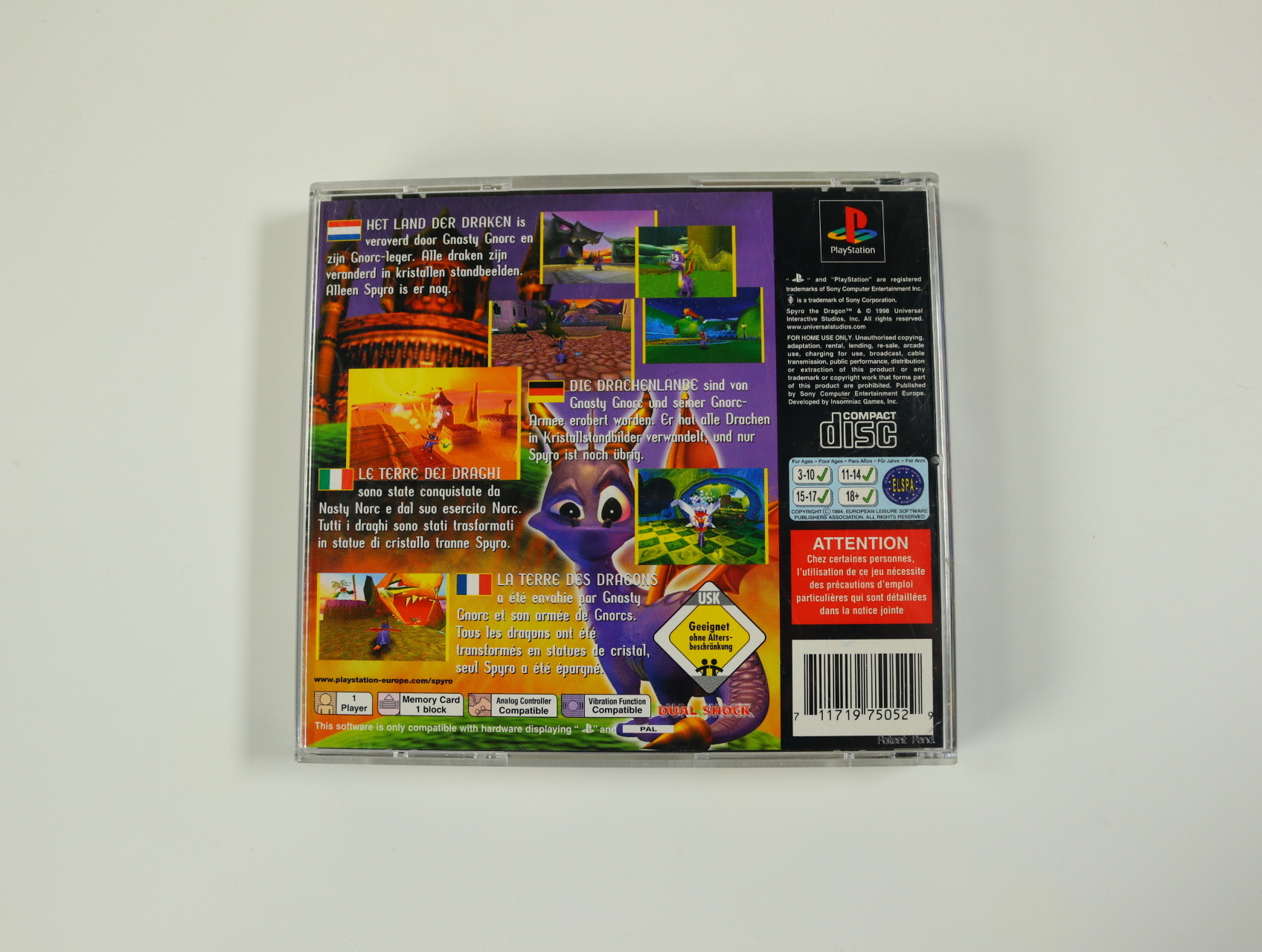 PlayStation 1 - Spyro the Dragon - productfoto 2
