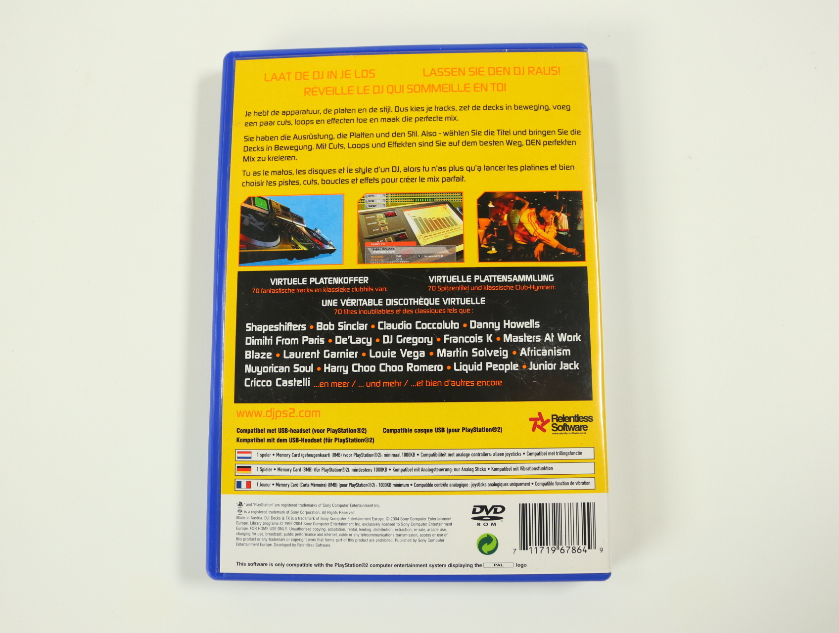 PlayStation 2 - DJ - Decks & FX - productfoto 2