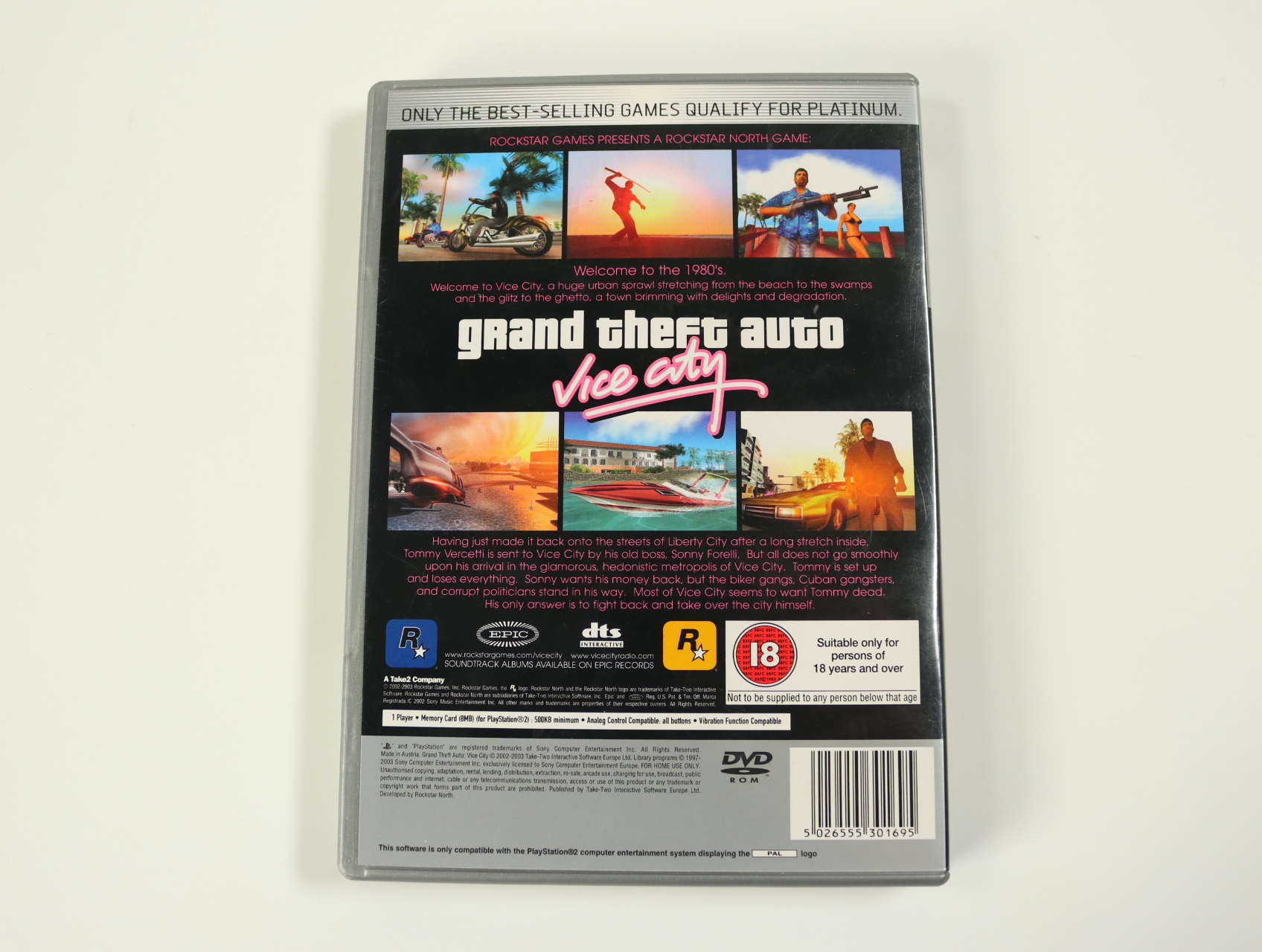 PlayStation 2 - Grand Theft Auto: Vice City [Platinum] - productfoto 2