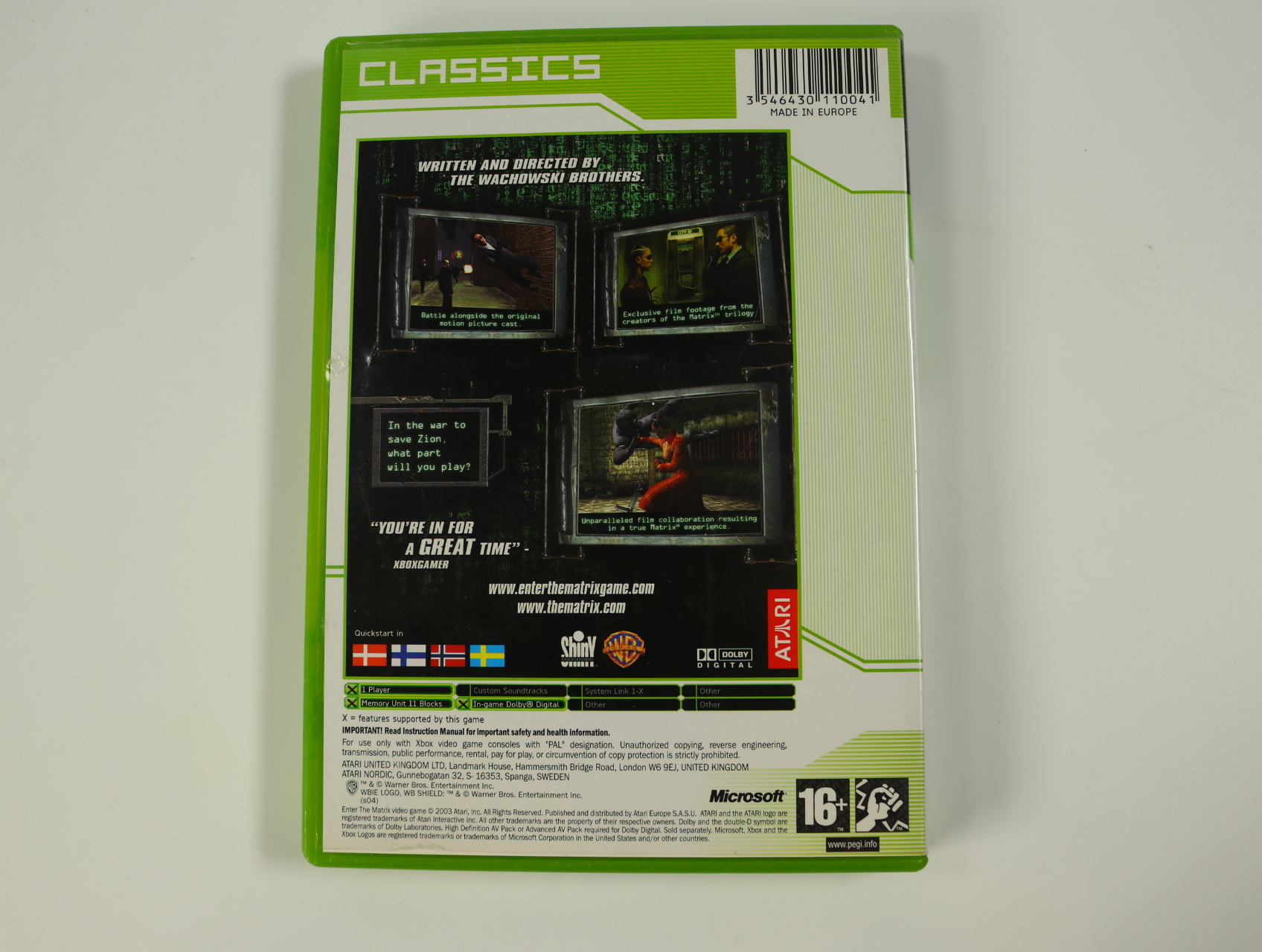Xbox Classic - Enter The Matrix [Classics] - productfoto 2