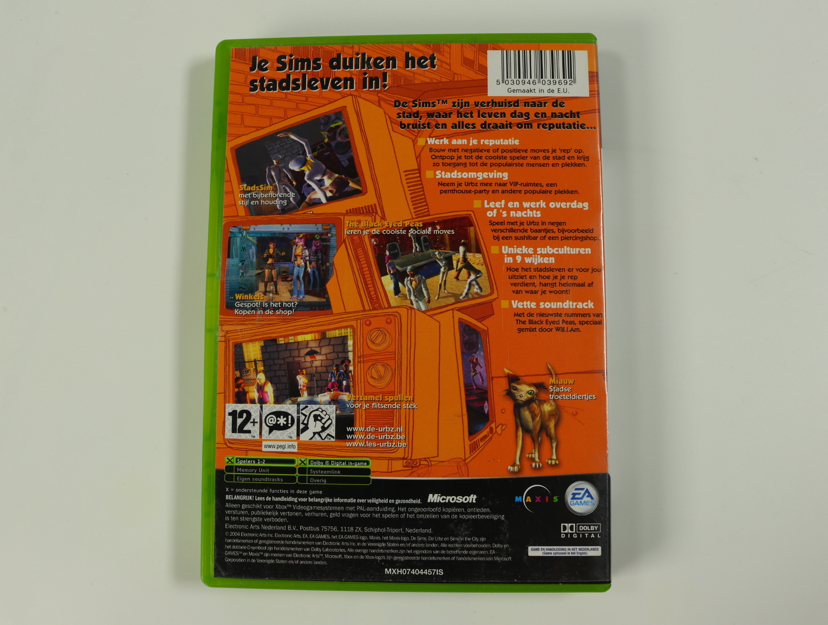 Xbox Classic - The Urbz: Sims in the City - productfoto 2