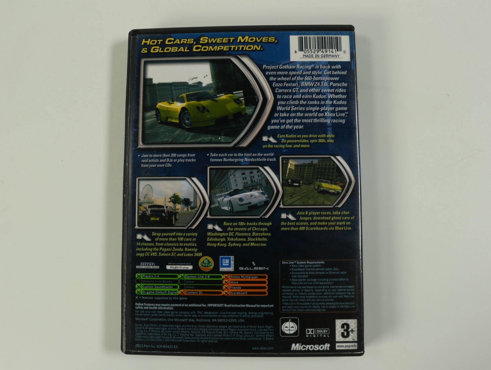 Xbox Classic - Project Gotham Racing 2 - productfoto 2