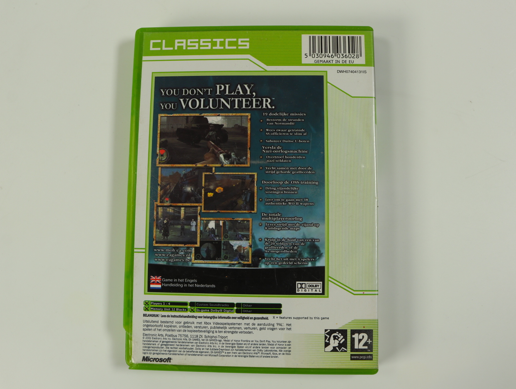 Xbox Classic - Medal of Honor Frontline - productfoto 2