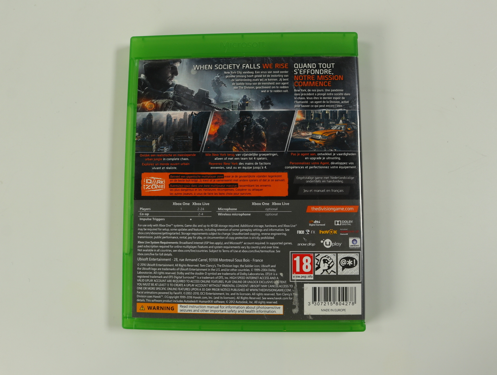 Xbox one - Tom Clasy's The Division [Gebruikt] - Gebruikt - productfoto 2