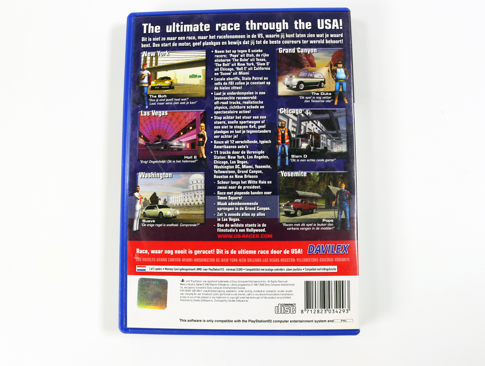 PlayStation 2 - A2 Racer Goes USA - productfoto 2
