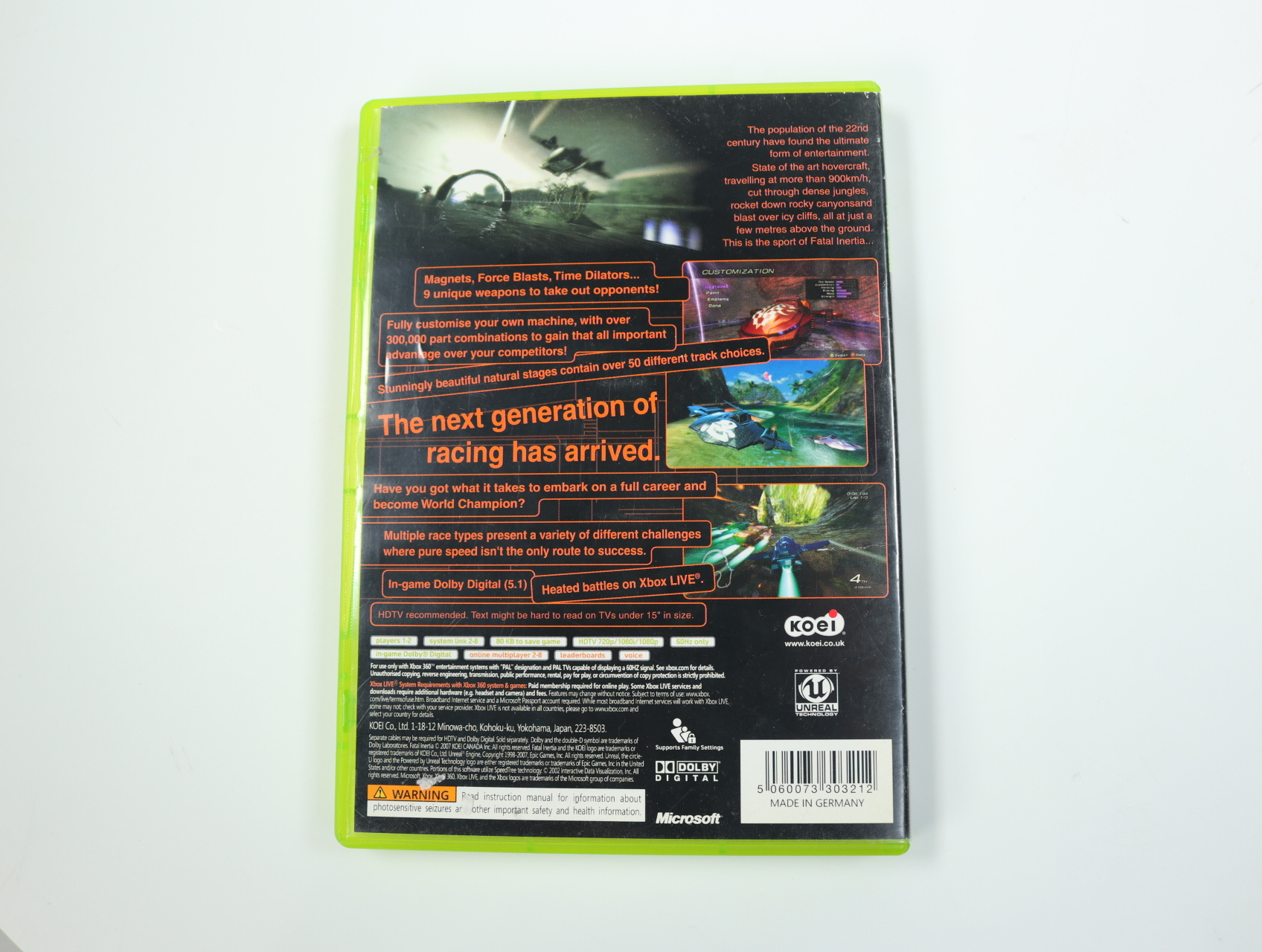 Xbox 360 - Fatal Inertia - productfoto 2