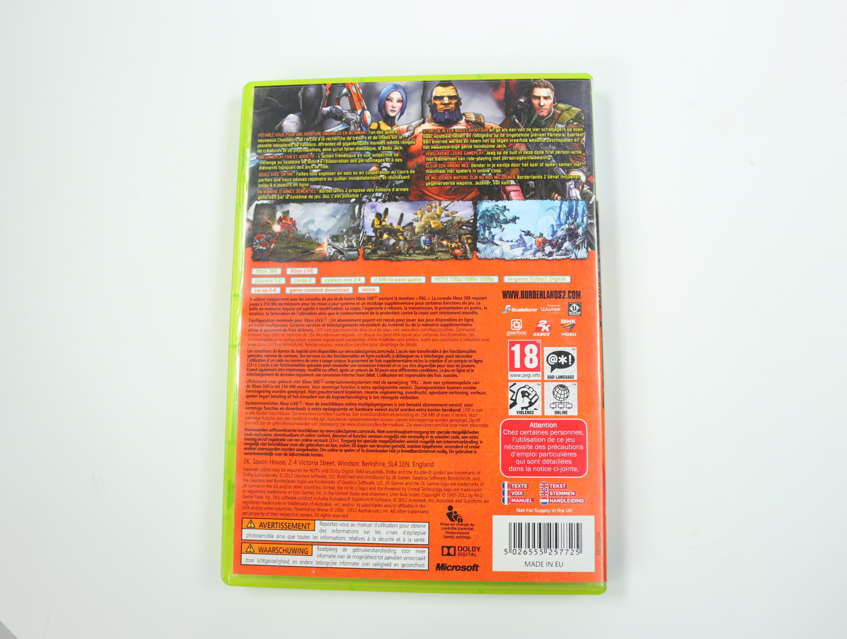 Xbox 360 - Borderlands 2 - productfoto 2
