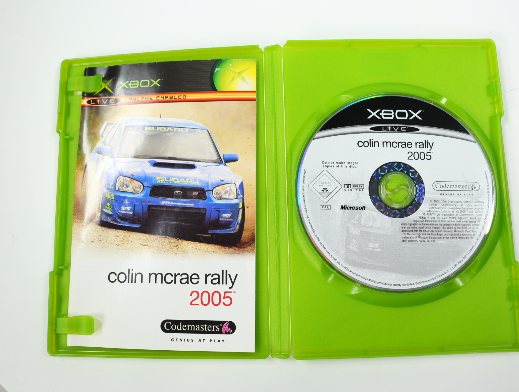 Xbox Classic - colin mcrae rally 2005 - productfoto 3