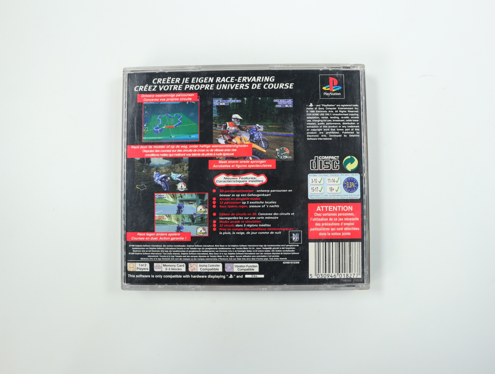 PlayStation 1 - Moto Racer 2 - productfoto 2