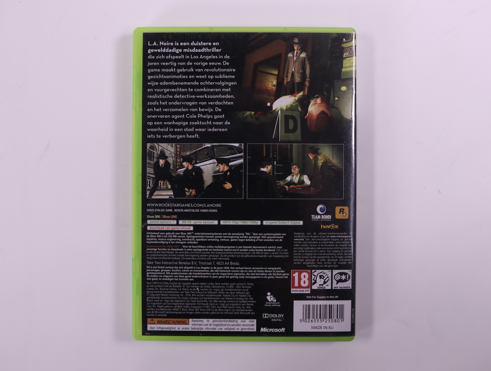 Xbox 360 - L.A. Noire [No Manual] - Team Bondi - productfoto 2