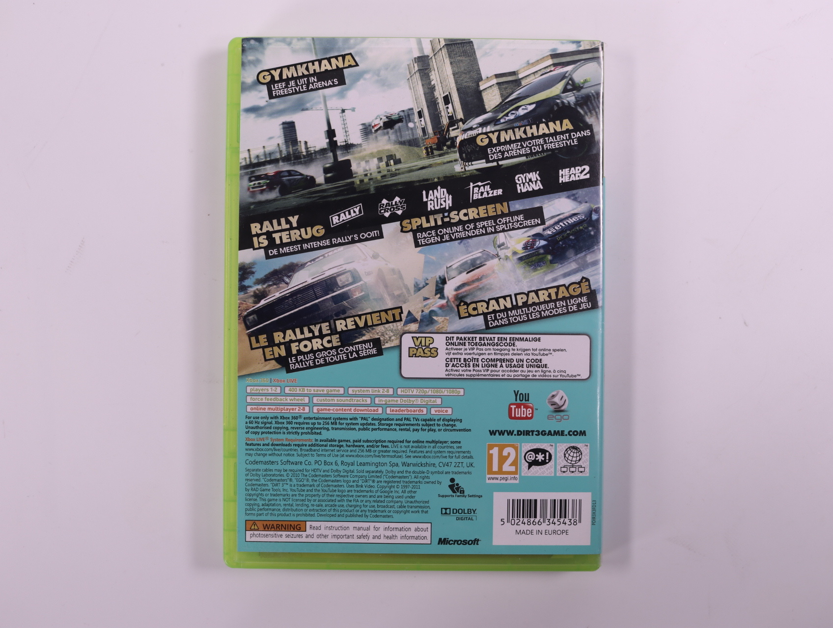 Xbox 360 - Dirt 3 - productfoto 2