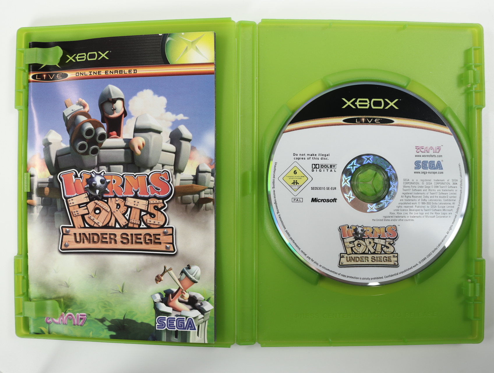 Xbox Classic - Worms Forts: Under Siege - productfoto 2