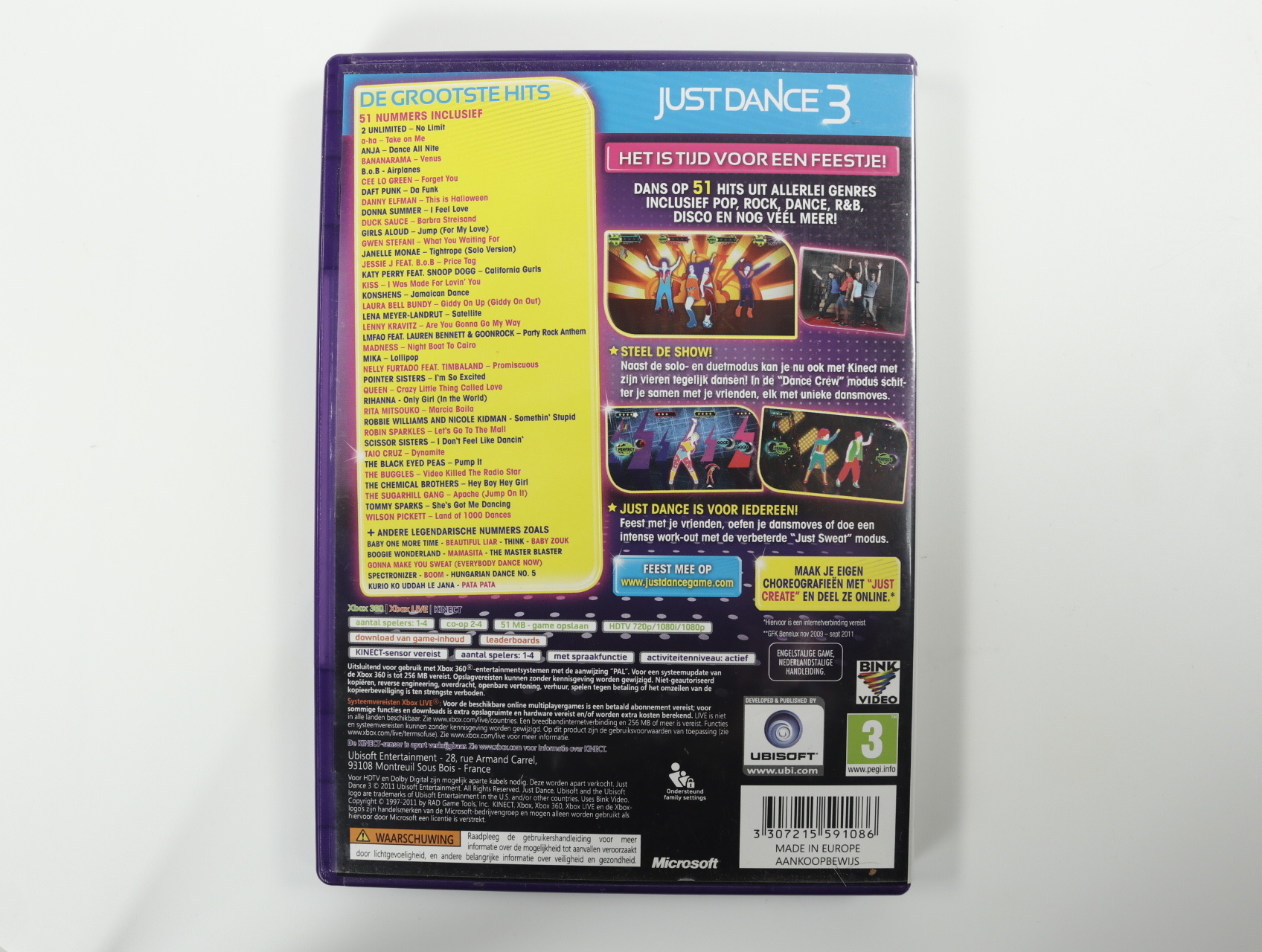 Xbox 360 - Just Dance 3 [Kinect] - productfoto 3