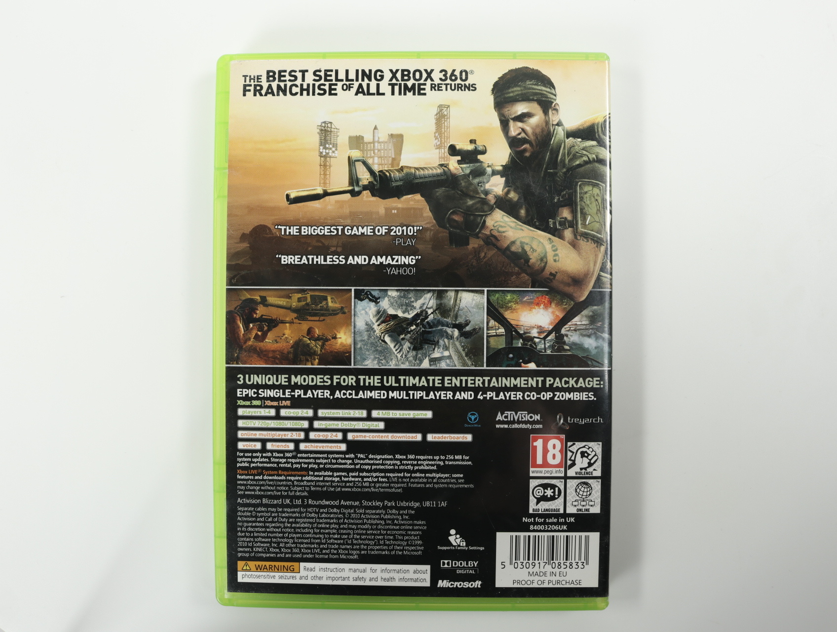 Xbox 360 - Call of Duty Black Ops - productfoto 3