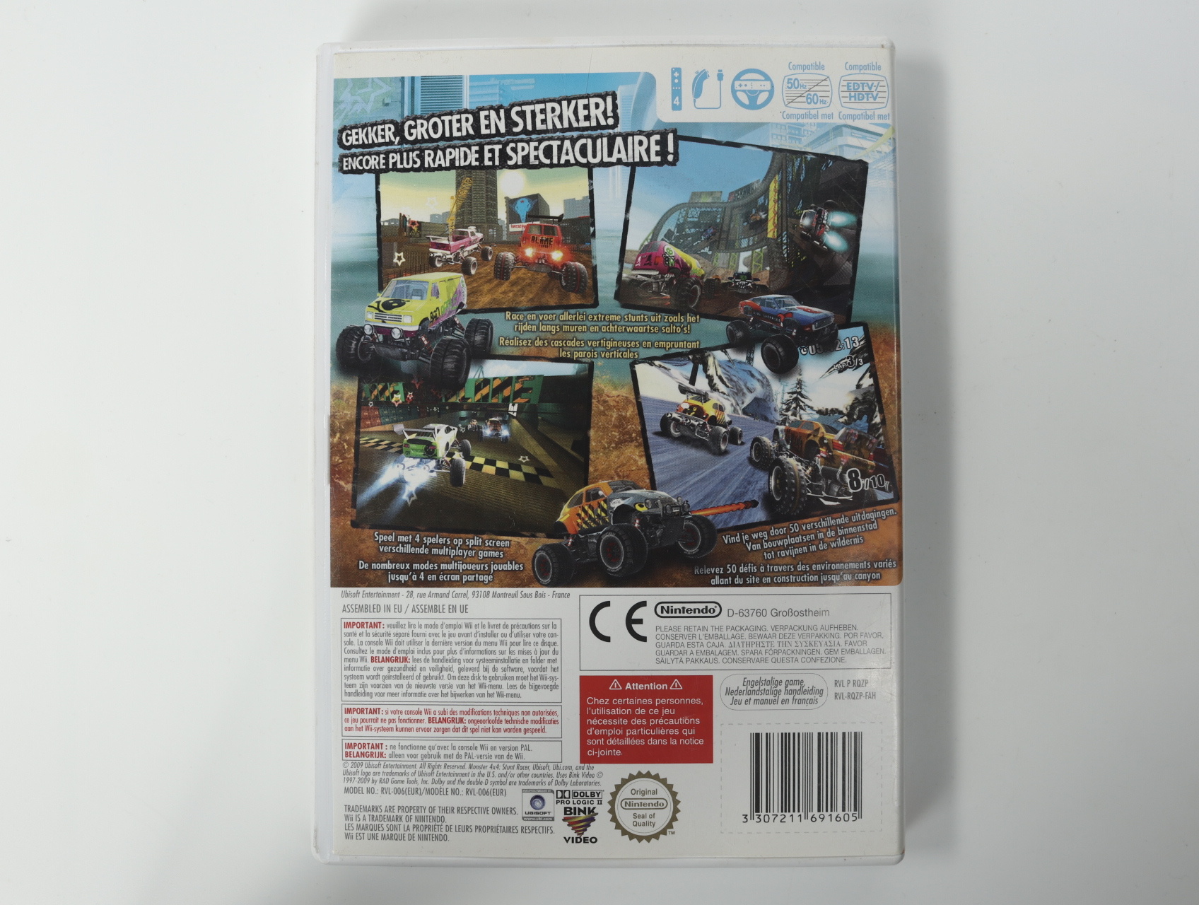 Wii - Monster 4x4: Stunt Racer - productfoto 3