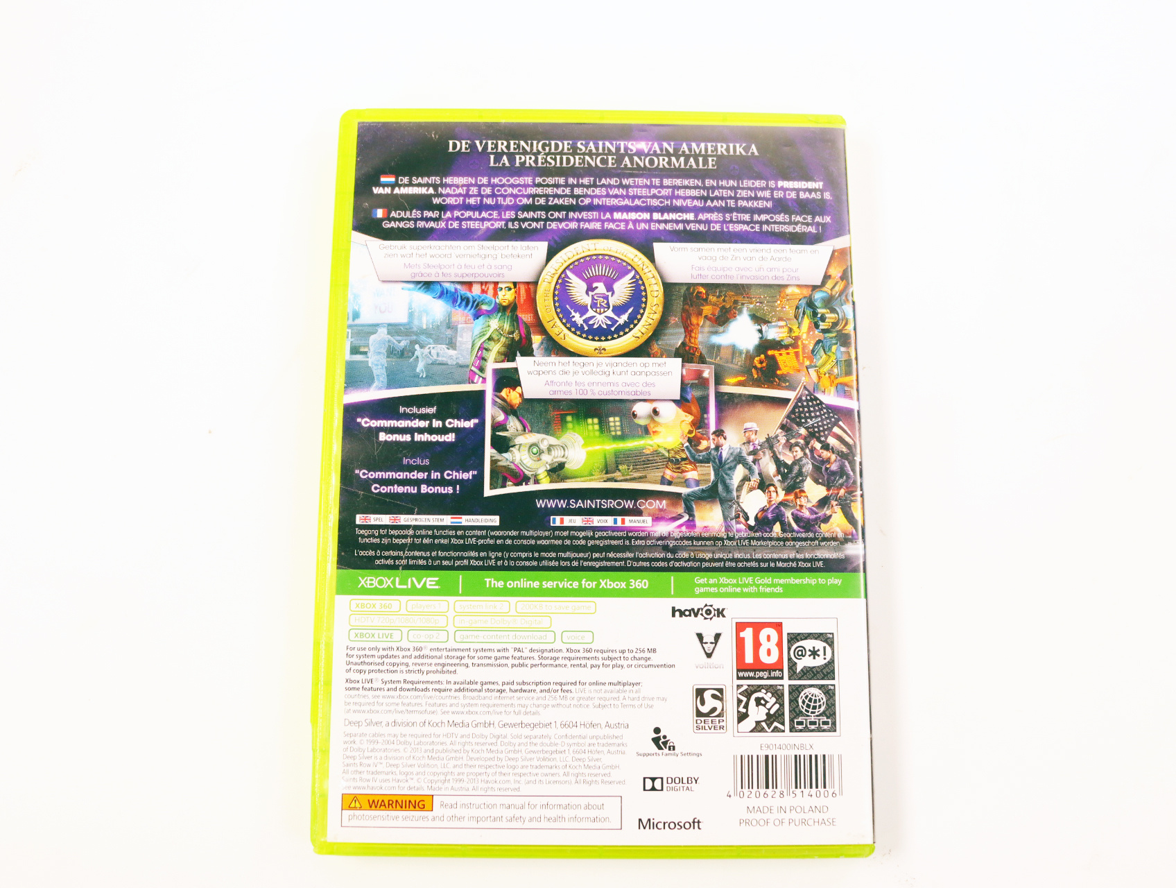Xbox 360 - Saints Row IV - productfoto 3