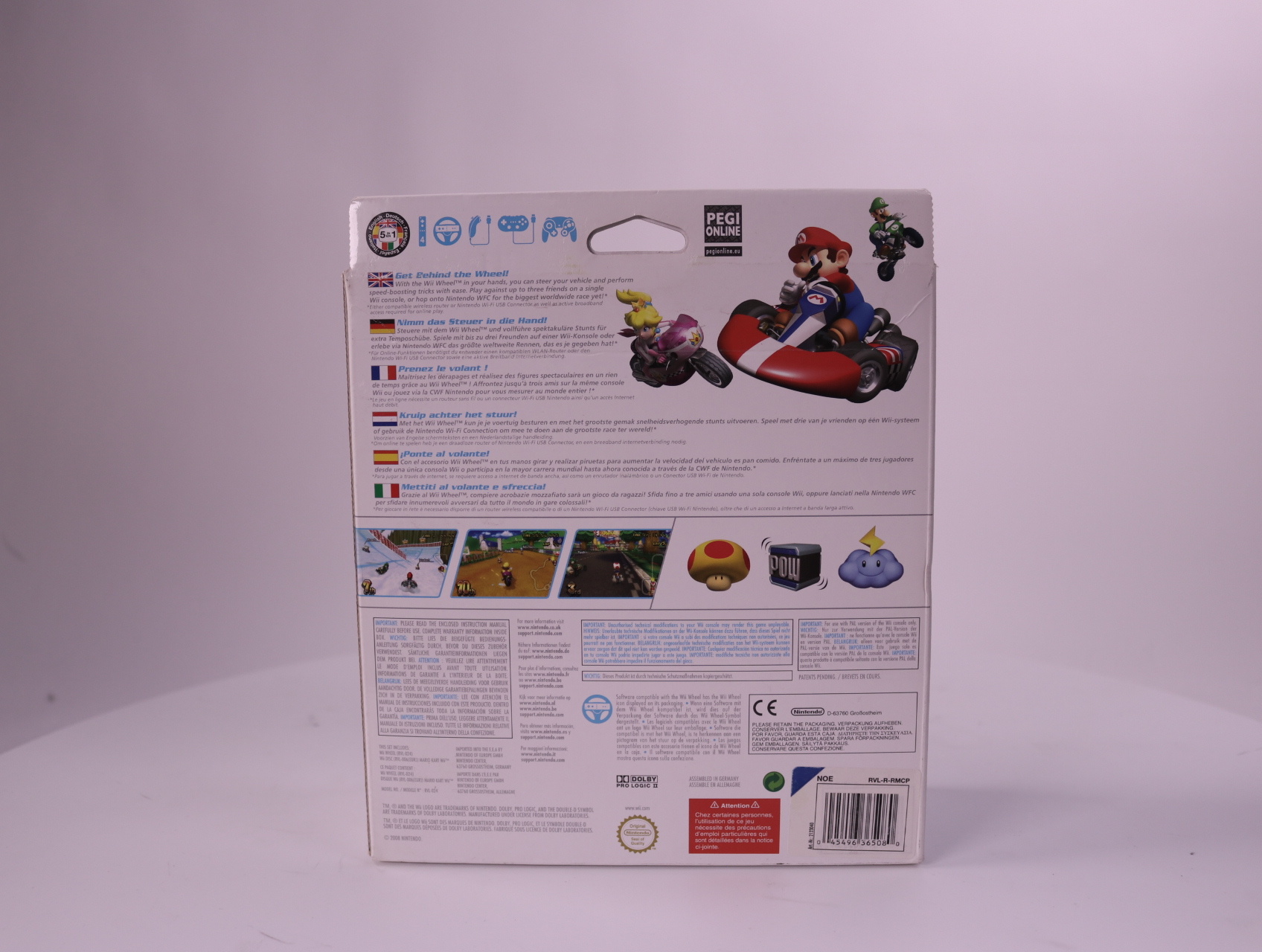 Wii - Wii Wheel [Mario Kart Included] - productfoto 3