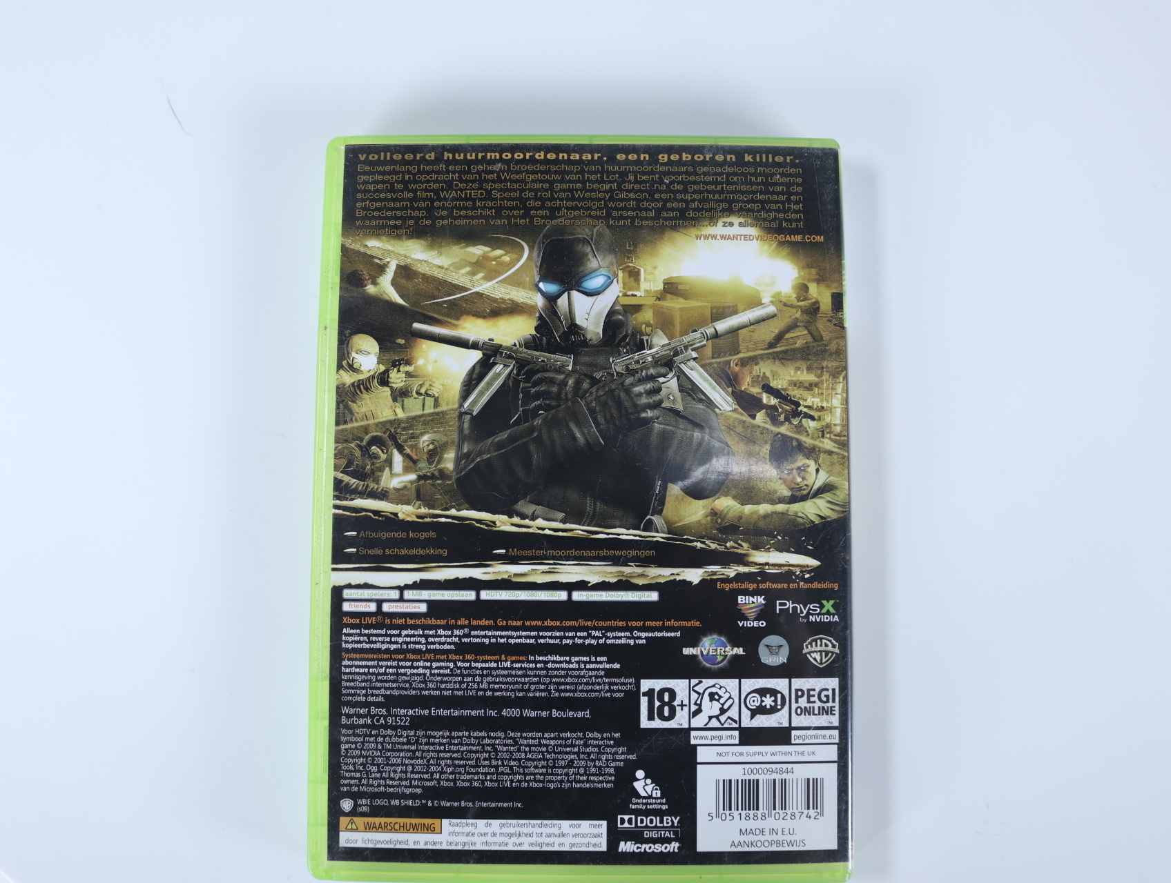 Xbox 360 - Wanted: Weapons of Fate - Grin - productfoto 2