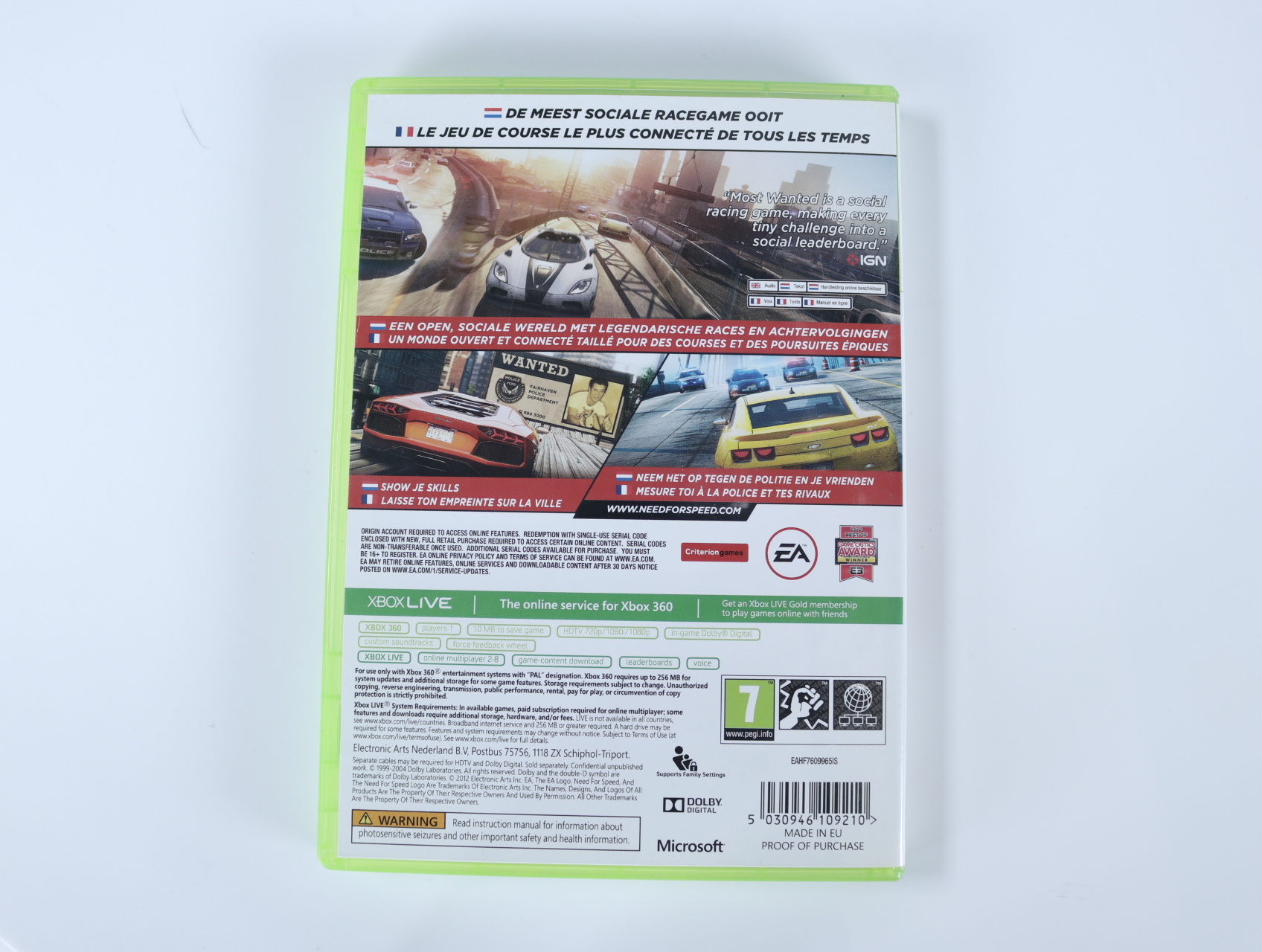 Xbox 360 - Need for Speed: Most Wanted - productfoto 2