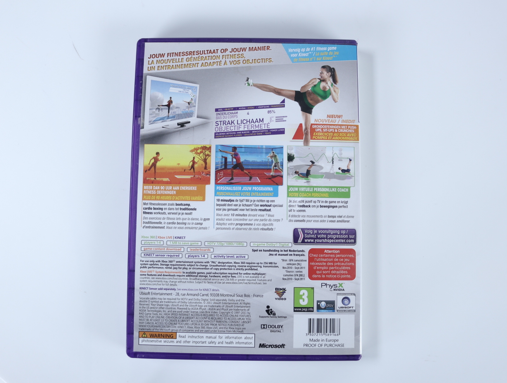 Xbox 360 - Your Shape: Fitness Evolved 2012 - productfoto 2