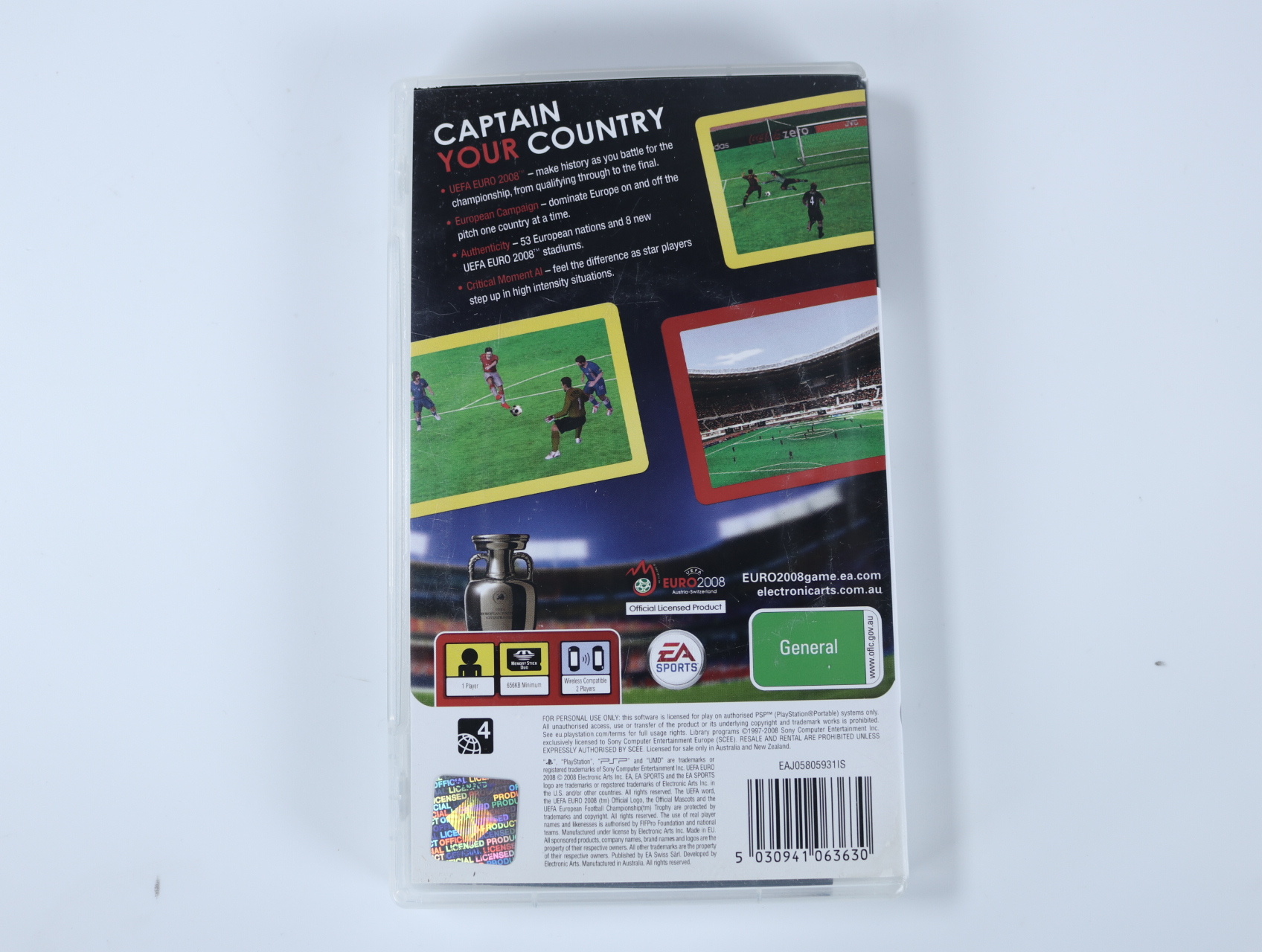 PSP - UEFA Euro 2008 - productfoto 2