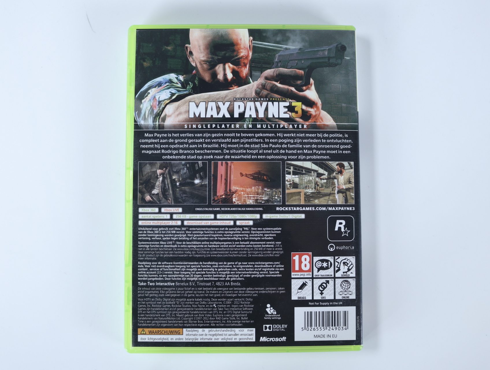 Xbox 360 – Max Payne 3 - Rockstar Studios - productfoto 4