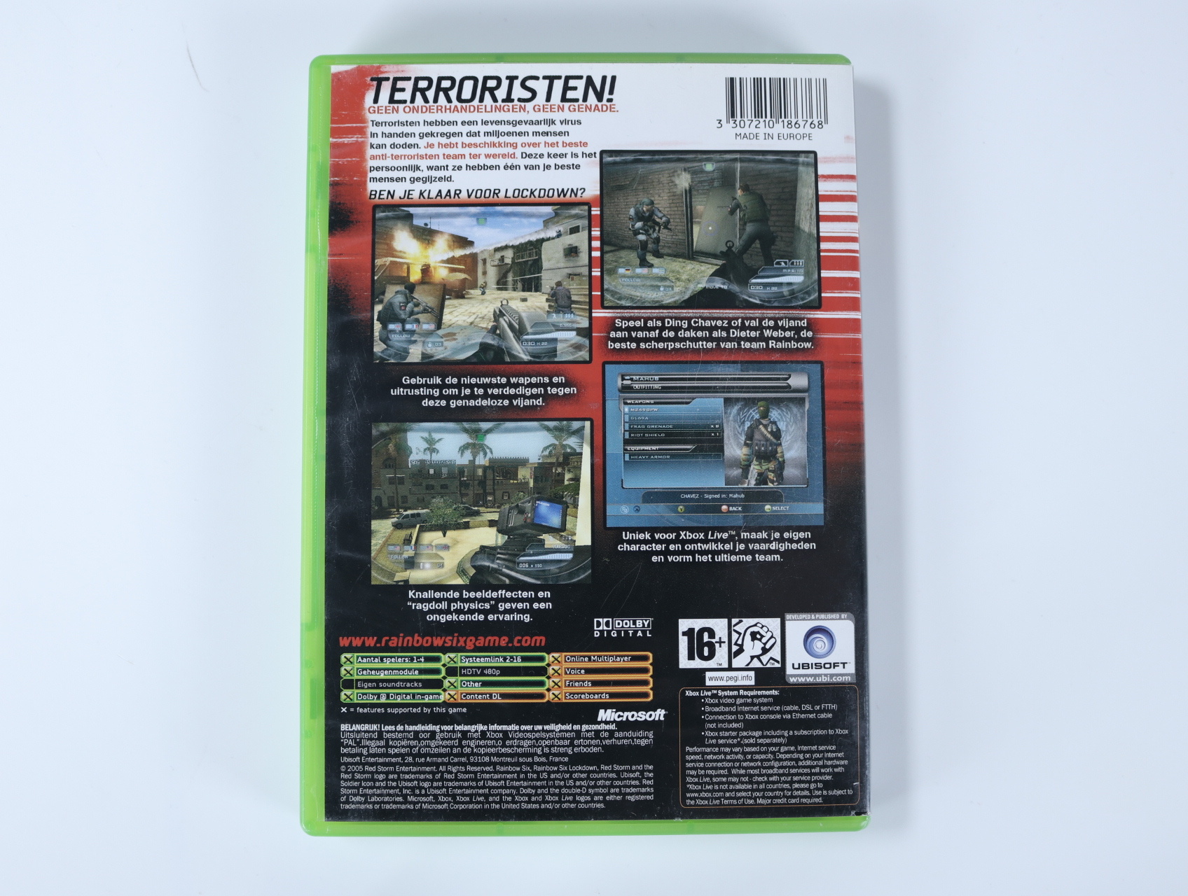 Xbox Classic - Rainbow Six Lockdown - productfoto 3
