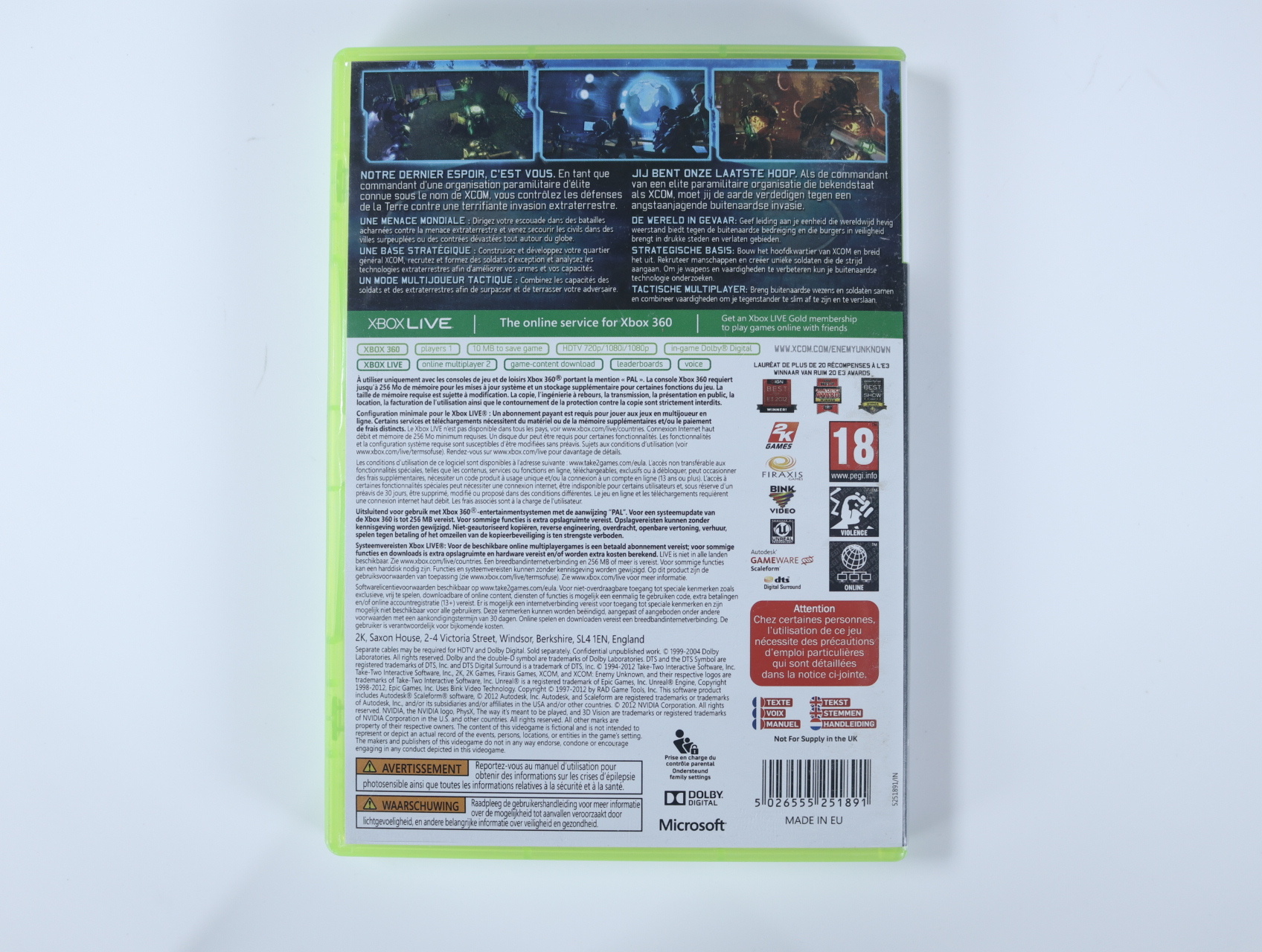 Xbox 360 - XCOM: Enemy Unknown - productfoto 3