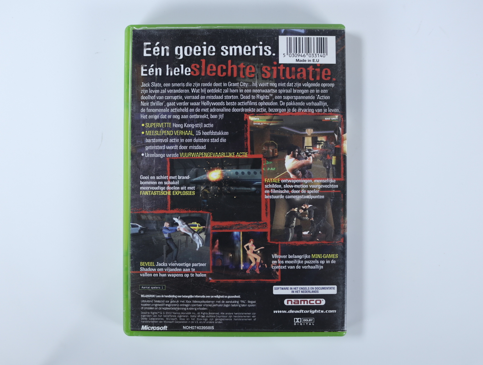 Xbox Classic - Dead to Rights - Namco Hometek - productfoto 3