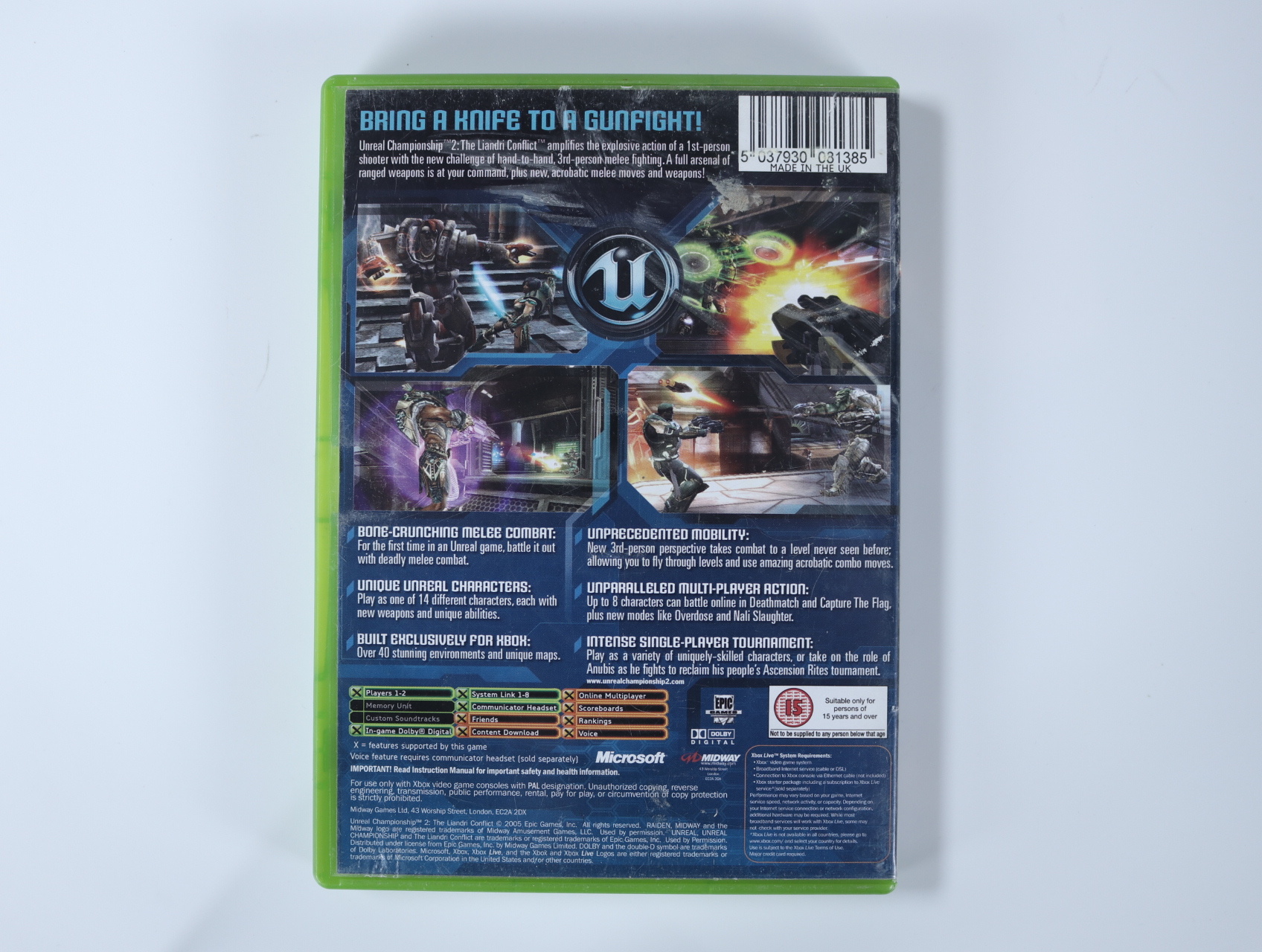Xbox Classic - Unreal Championship 2 - productfoto 3