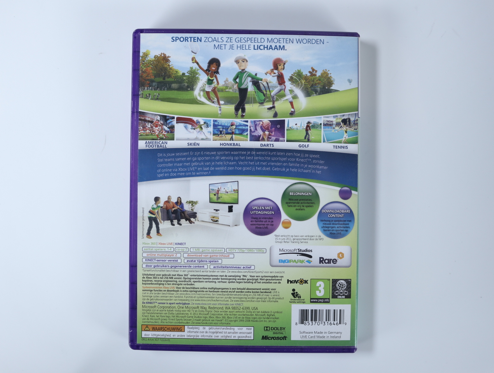 Xbox 360 - Kinect Sports Season 2 - productfoto 3
