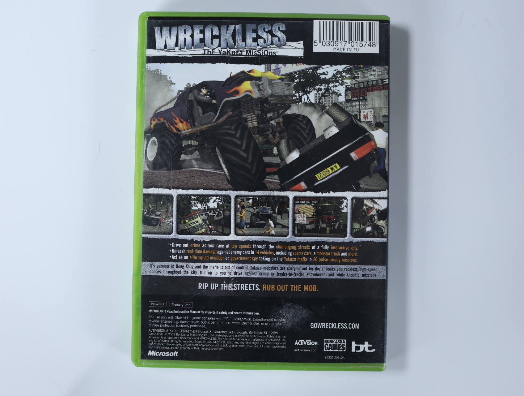 Xbox Classic - Wreckless: The Yakuza Missions - Bunkasha Games - productfoto 3
